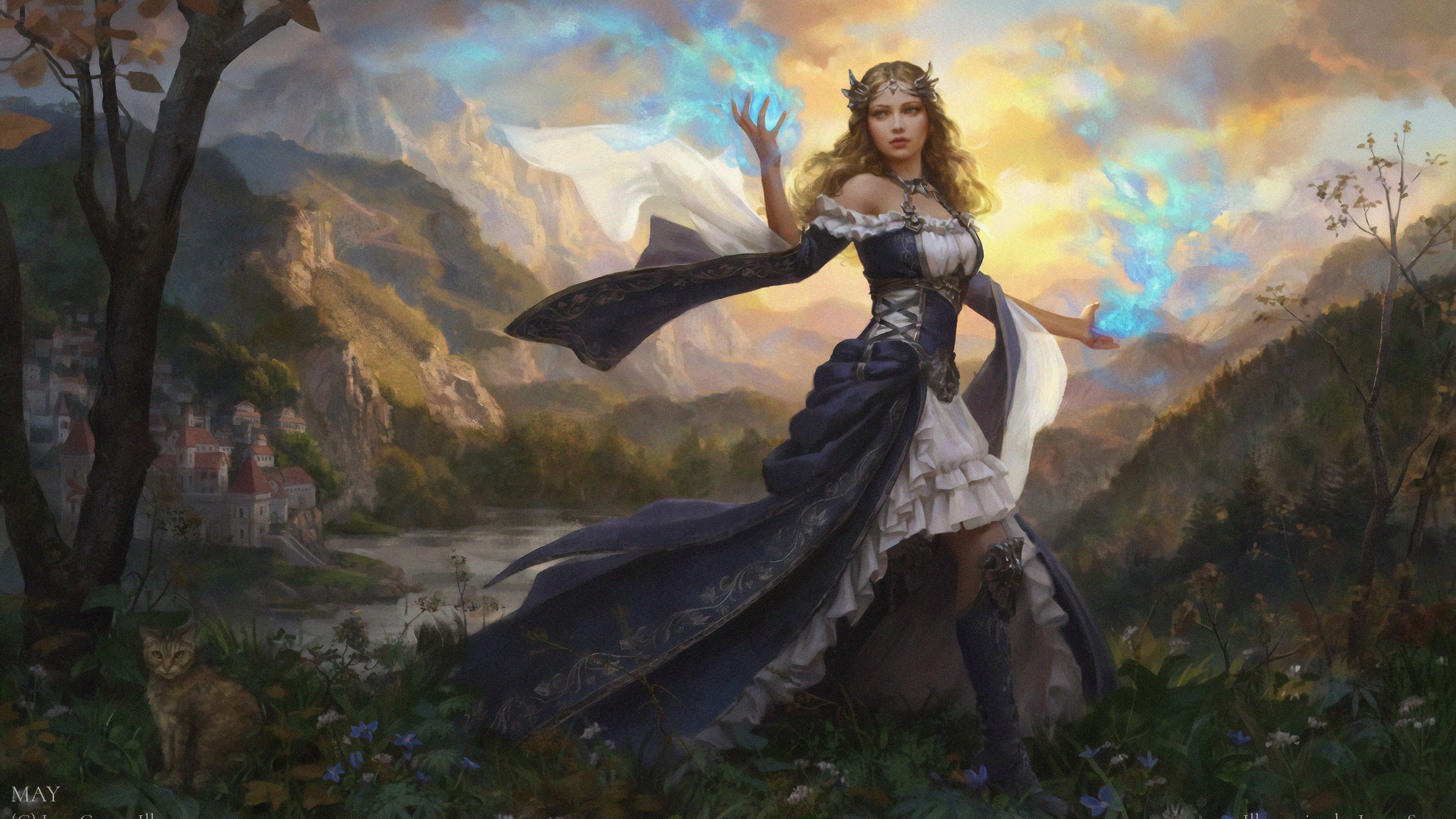 3840x2160 Wallpaper 4k Princess In Somewhere Wallpaper