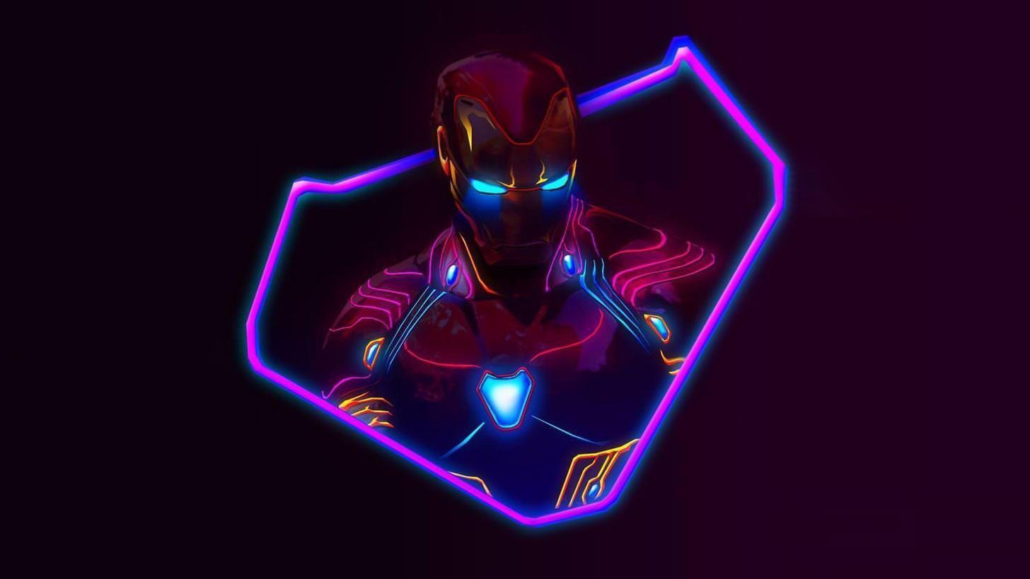 Hình nền máy tính 1456x819 Neon Avengers 1920x1080 (dựa trên tác phẩm nghệ thuật của trên Instagram).  Hình nền neon, hình nền máy tính 4k, hình nền Avengers