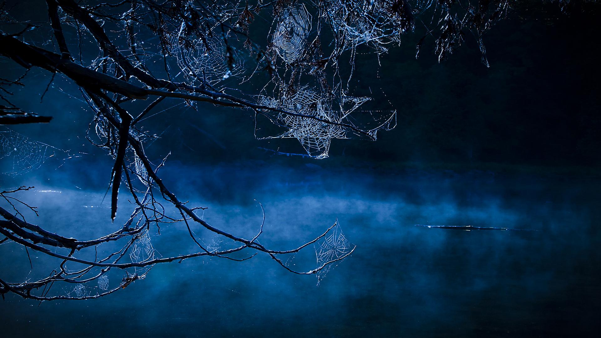 1920x1080 Blue Creepy Background