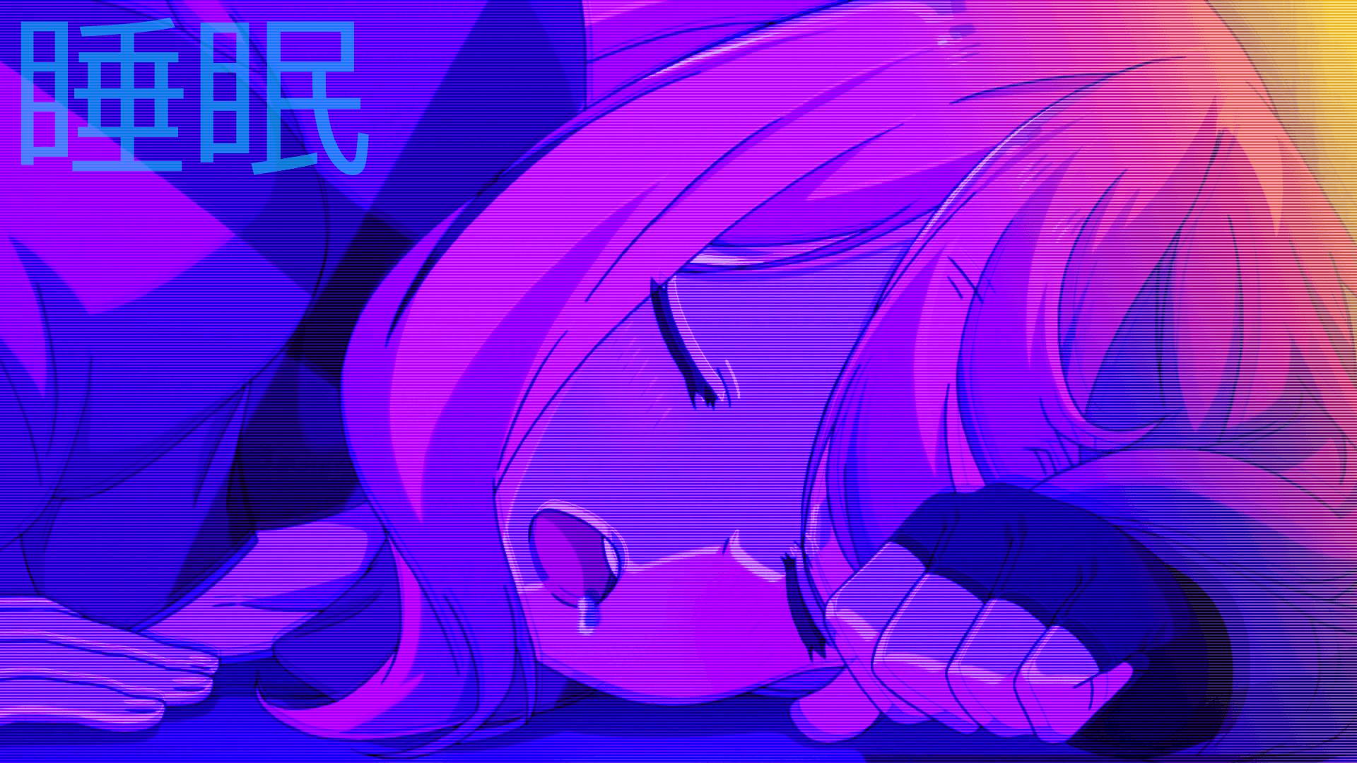 1920x1080 Download Grunge Aesthetic Purple Anime 90s Wallpaper