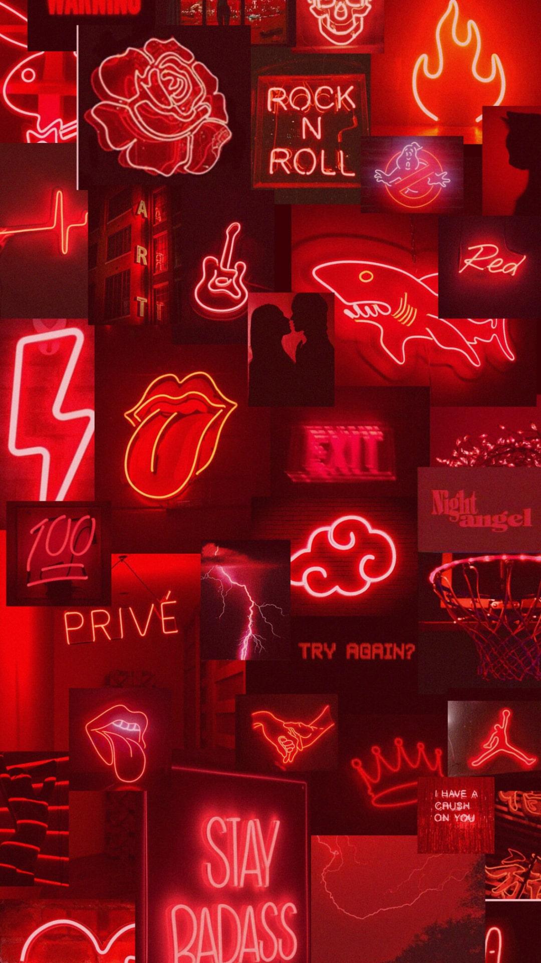 1080x1920 Red aesthetic Wallpaper