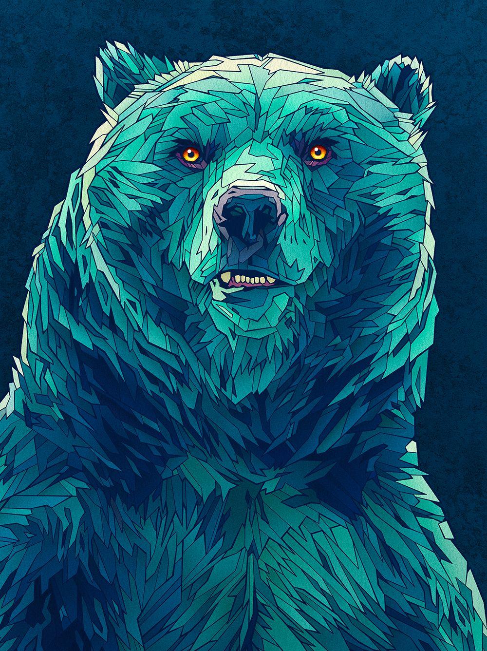 1000x1336 다음 프로젝트 확인: “HURRICANE & SOUTHSIDE Festival 2017” Gallery 56203065 HURRICANE SOUTHSIDE Fest. Bear Art, Art Wallpaper, Polygon Art