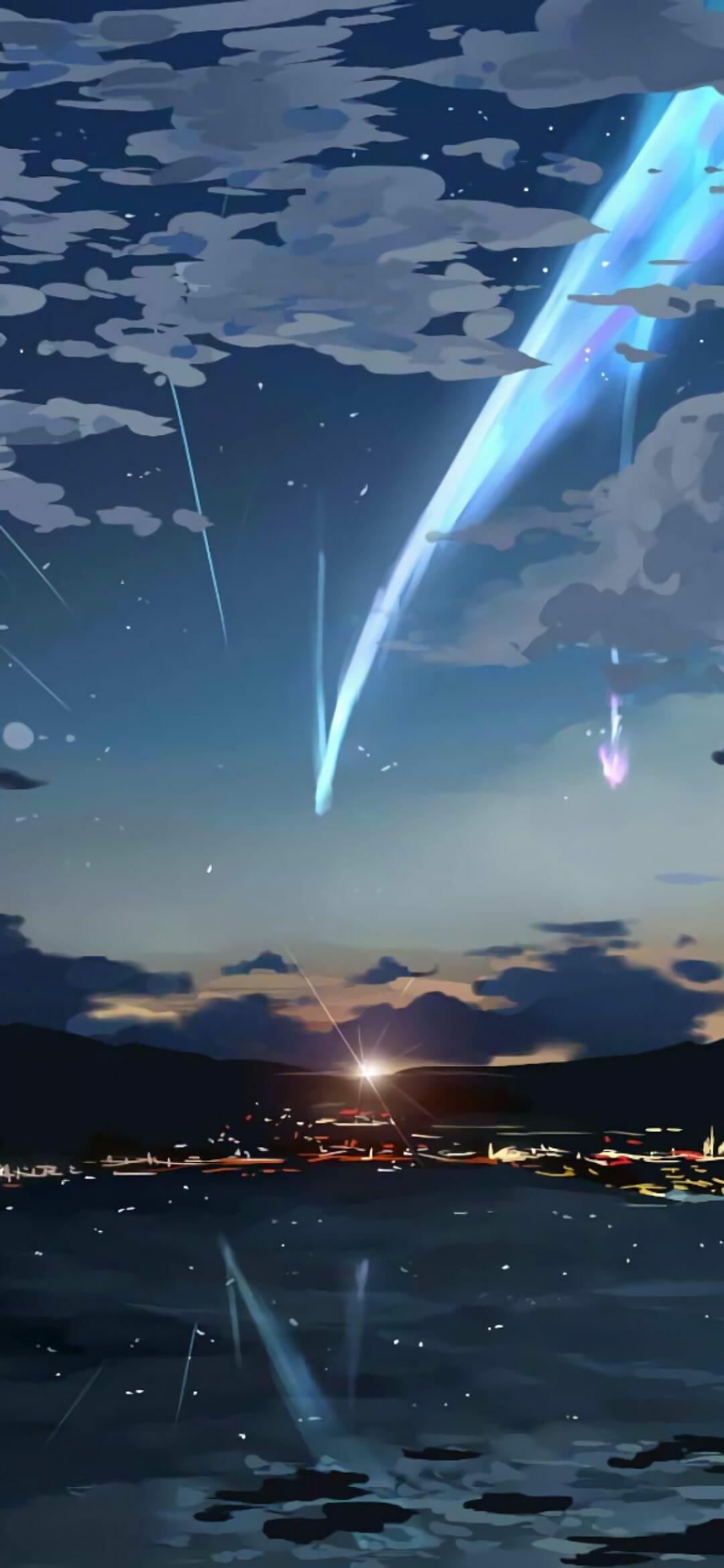 1080x2339 Download 1125x2436 Your Name, Sky, Stars, Kimi No Na Wa (2022)