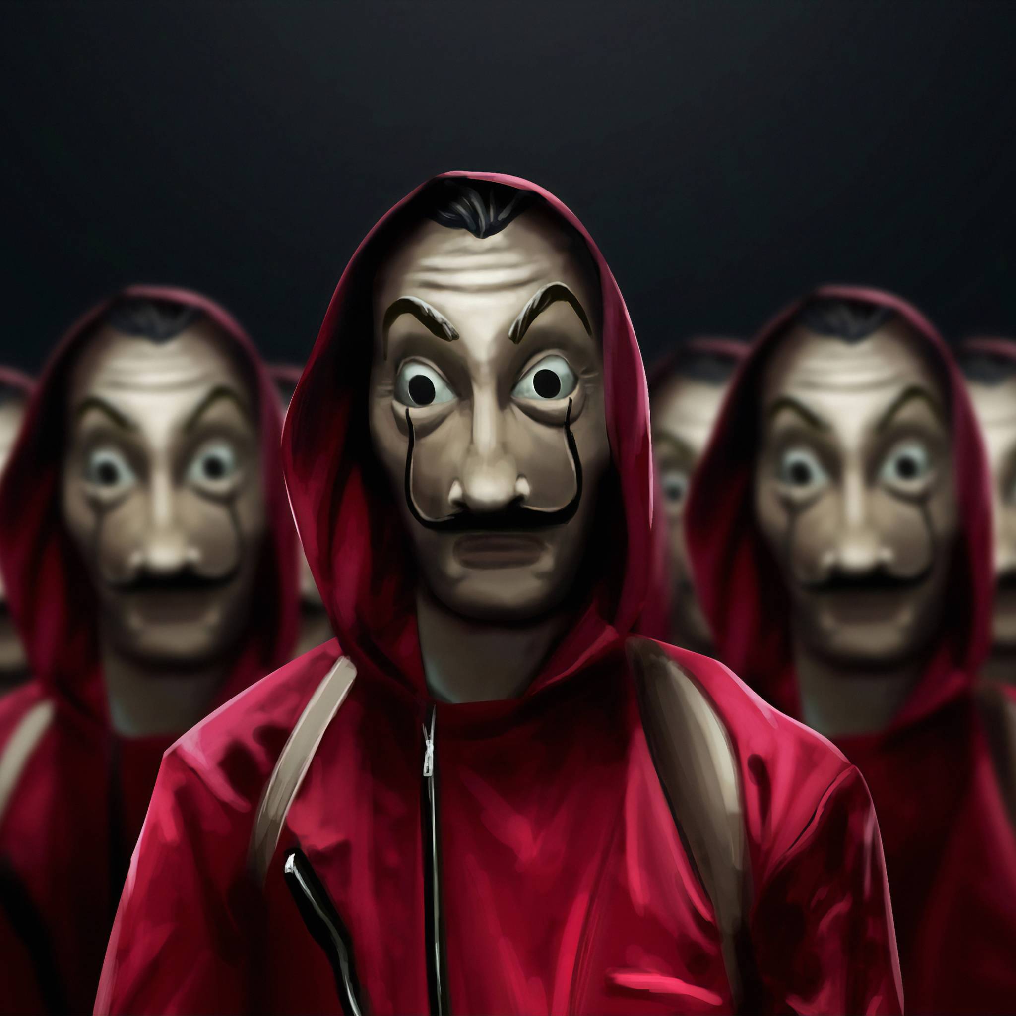 2048x2048 Money Heist iPad Air Wallpaper, HD TV Series 4K Wallpaper, Image, Photo and Background