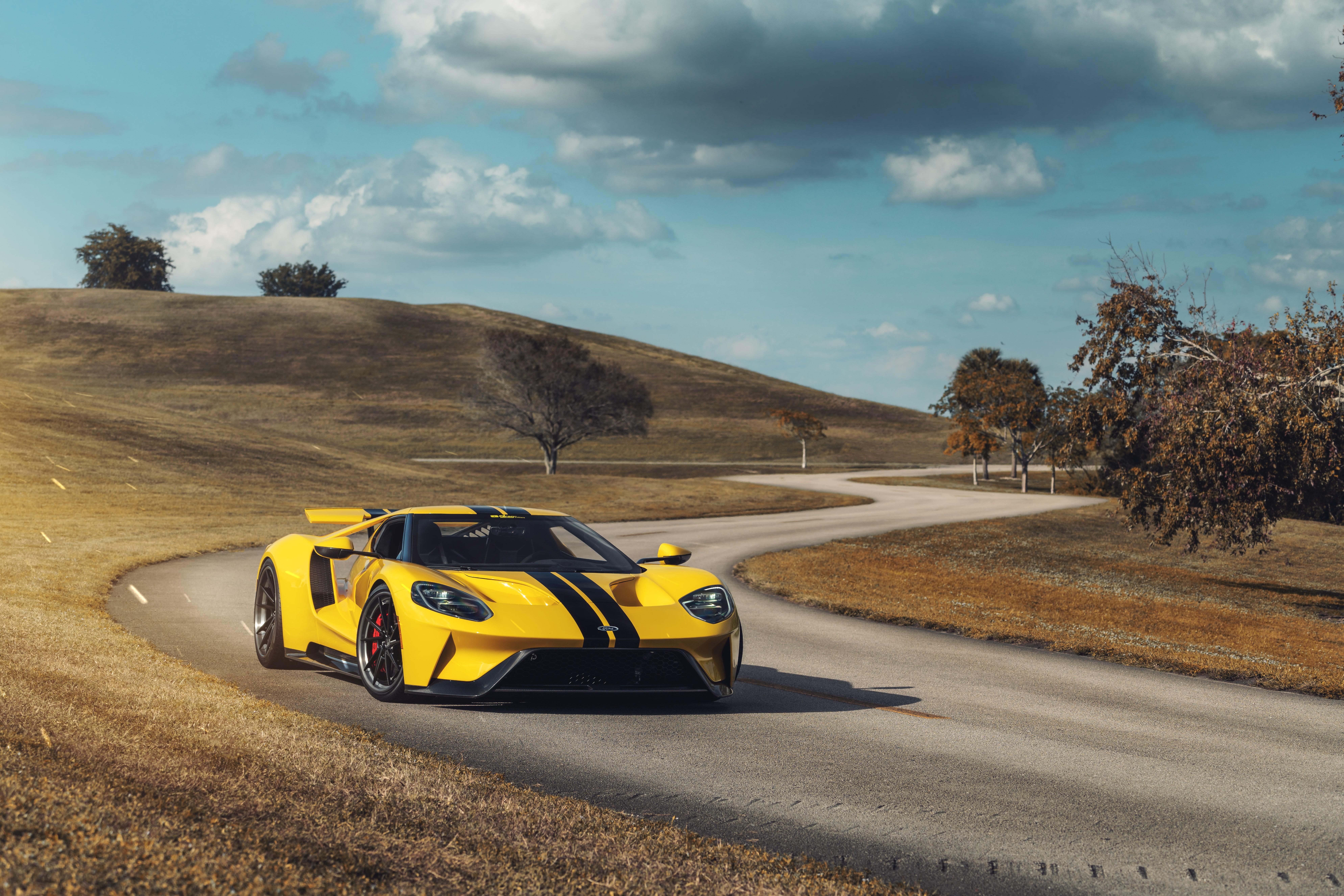 7952x5304 Wallpaper / ford gt, ford, 2019 cars, 4k, hd, 5k, 8k, yellow free download