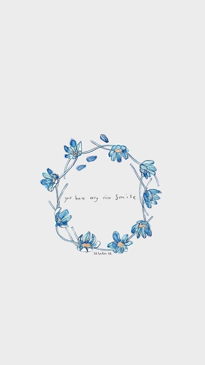 700x1244 Aesthetic Blue Cute Wallpaper