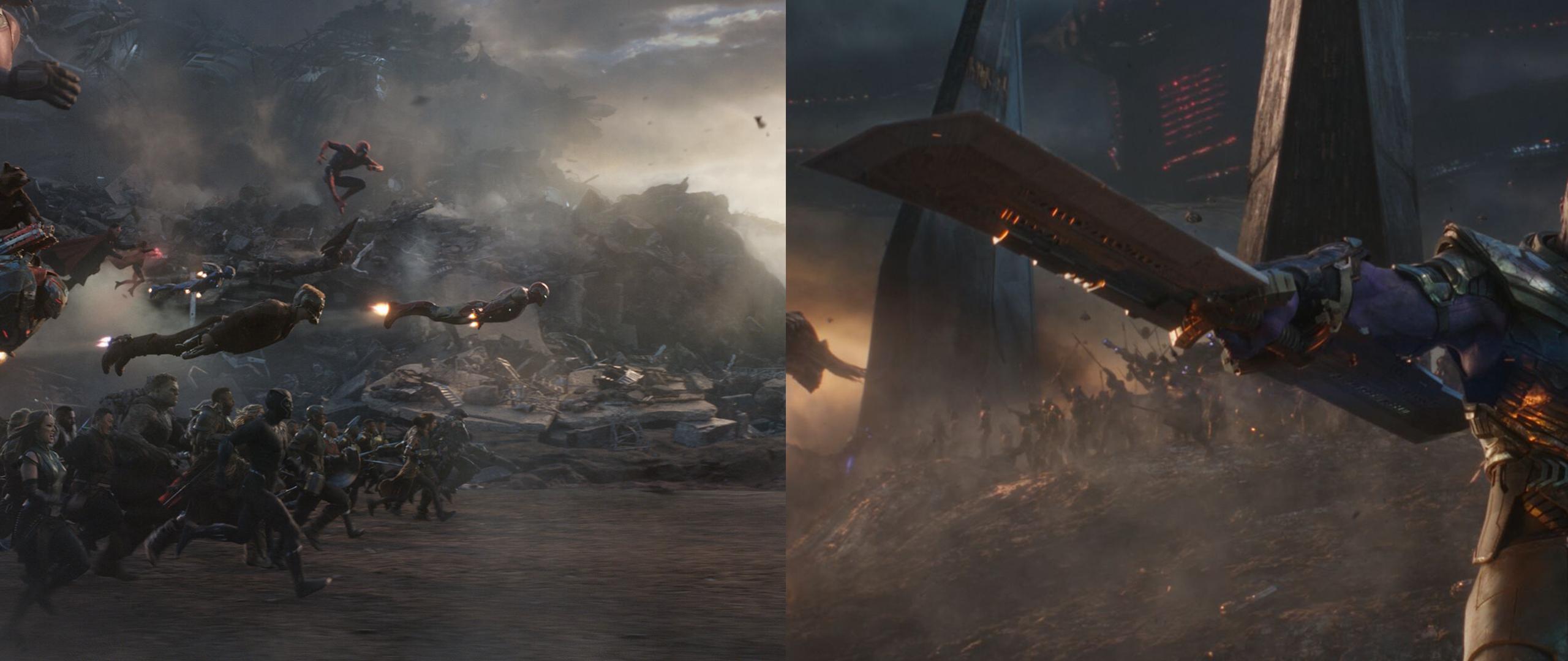 2560x1080 Avengers Endgame Battle [Spoiler] [Dual] [3840x1080]
