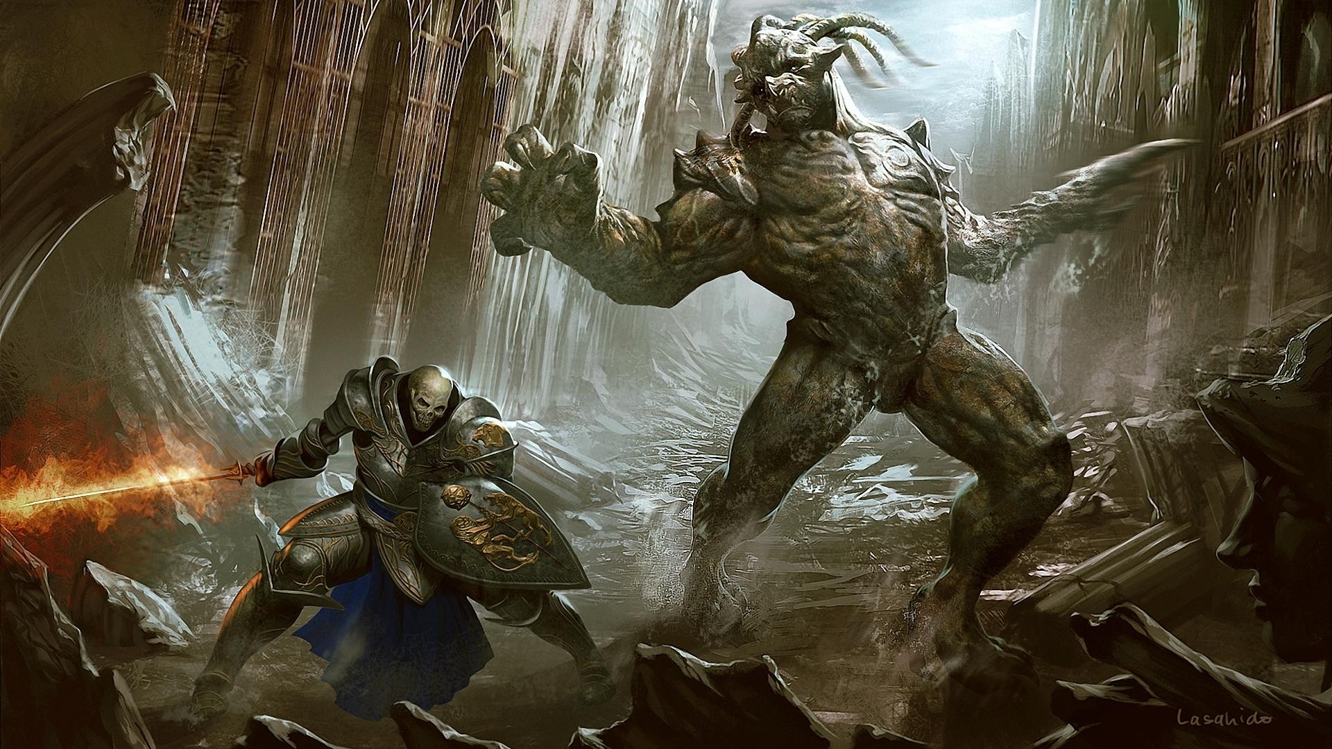 1920x1080 Fantasy Battle HD Wallpaper