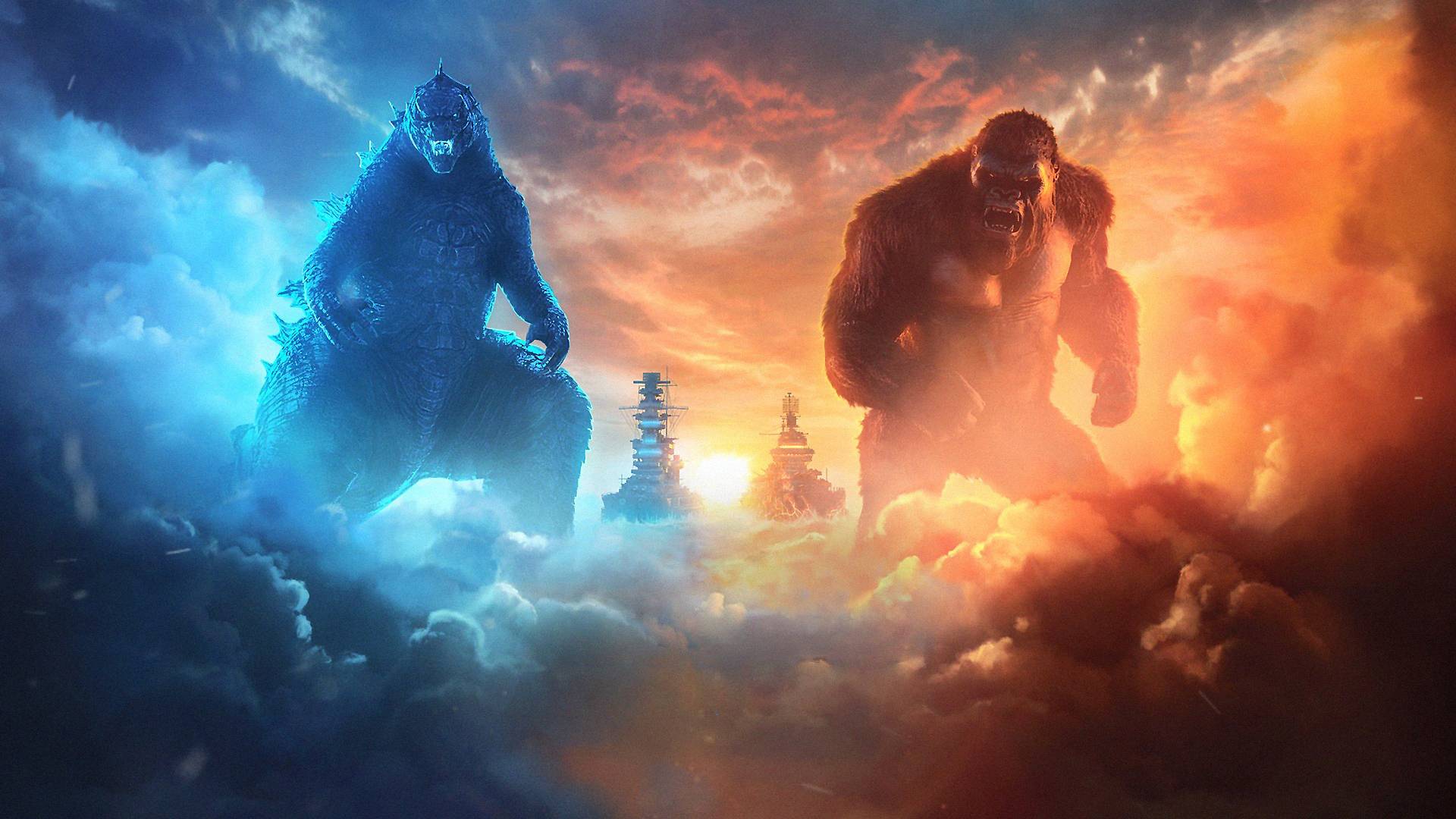 1920x1080 Godzilla and Kong Team Up Wallpaper, HD Movies 4K Wallpaper, Image, Photo and Background