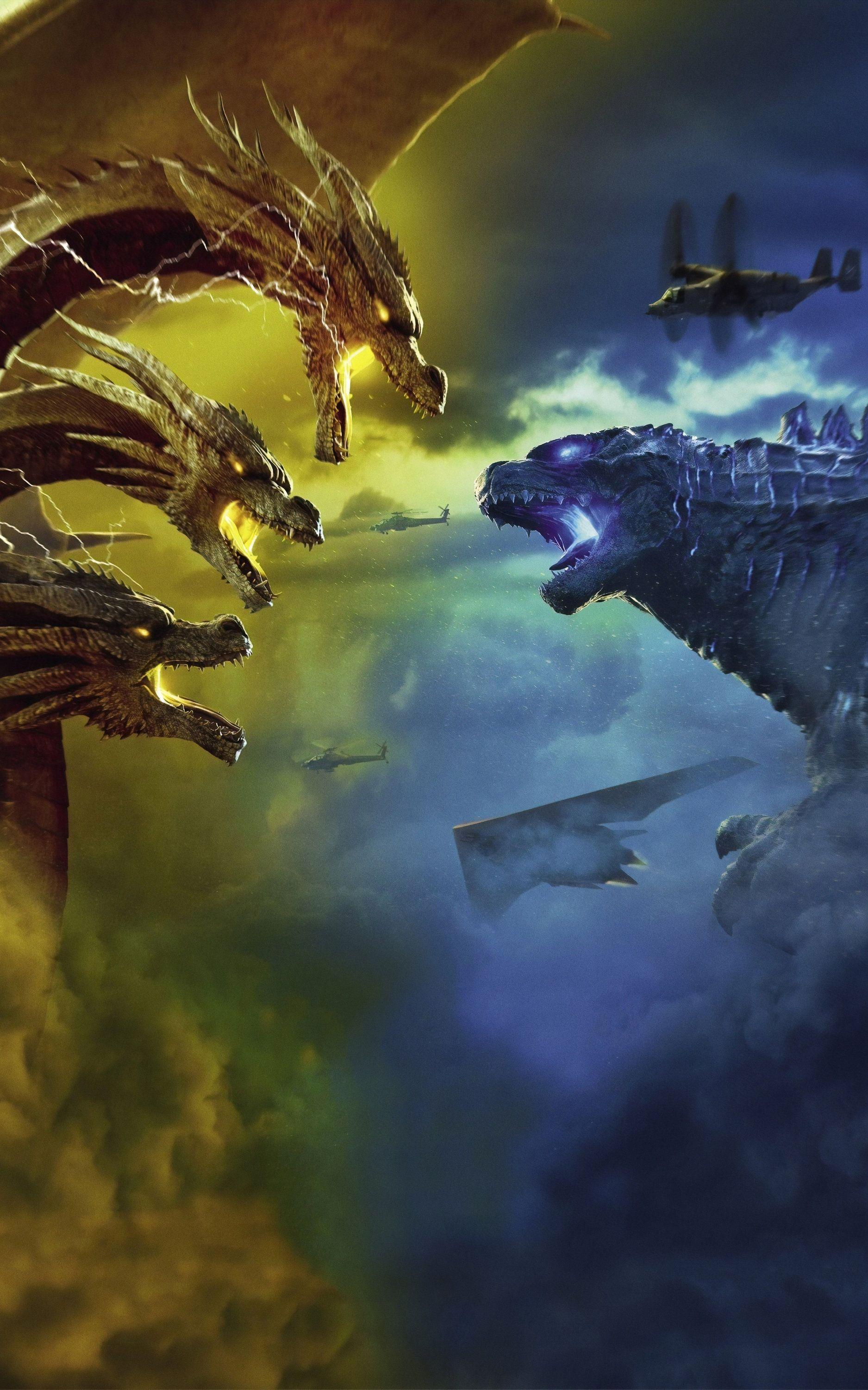 1875x3000 Godzilla: King of Monsters 2019 movie Poster Wall Art. Etsy. Godzilla, Godzilla pelicula, Monstruos