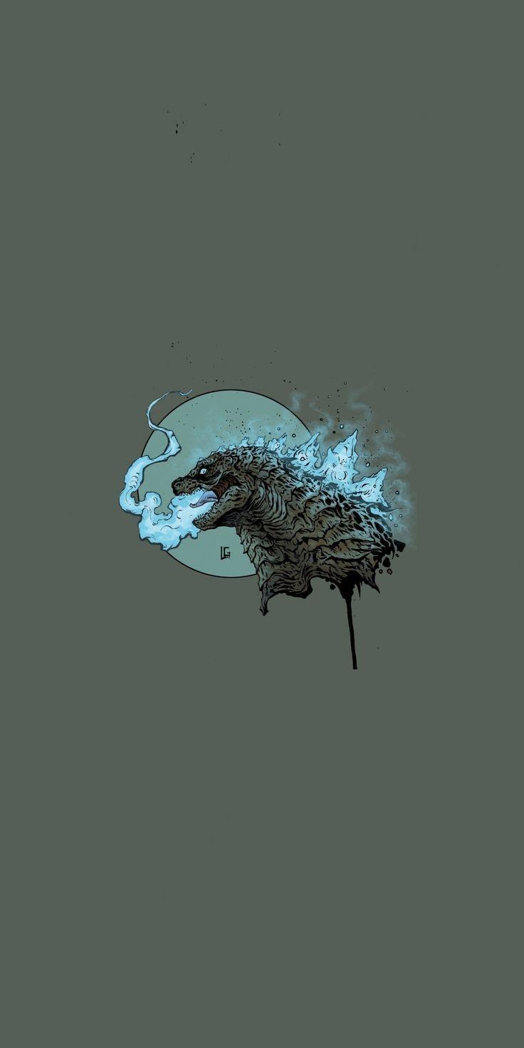 736x1472 imposing wallpaper Minimal Godzilla art 10802160 wallpaper. Godzilla wallpaper, Godzilla tattoo, Godzilla