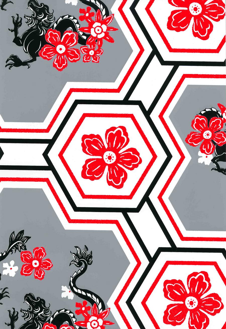 900x1311 Dragon Flower Wallpaper