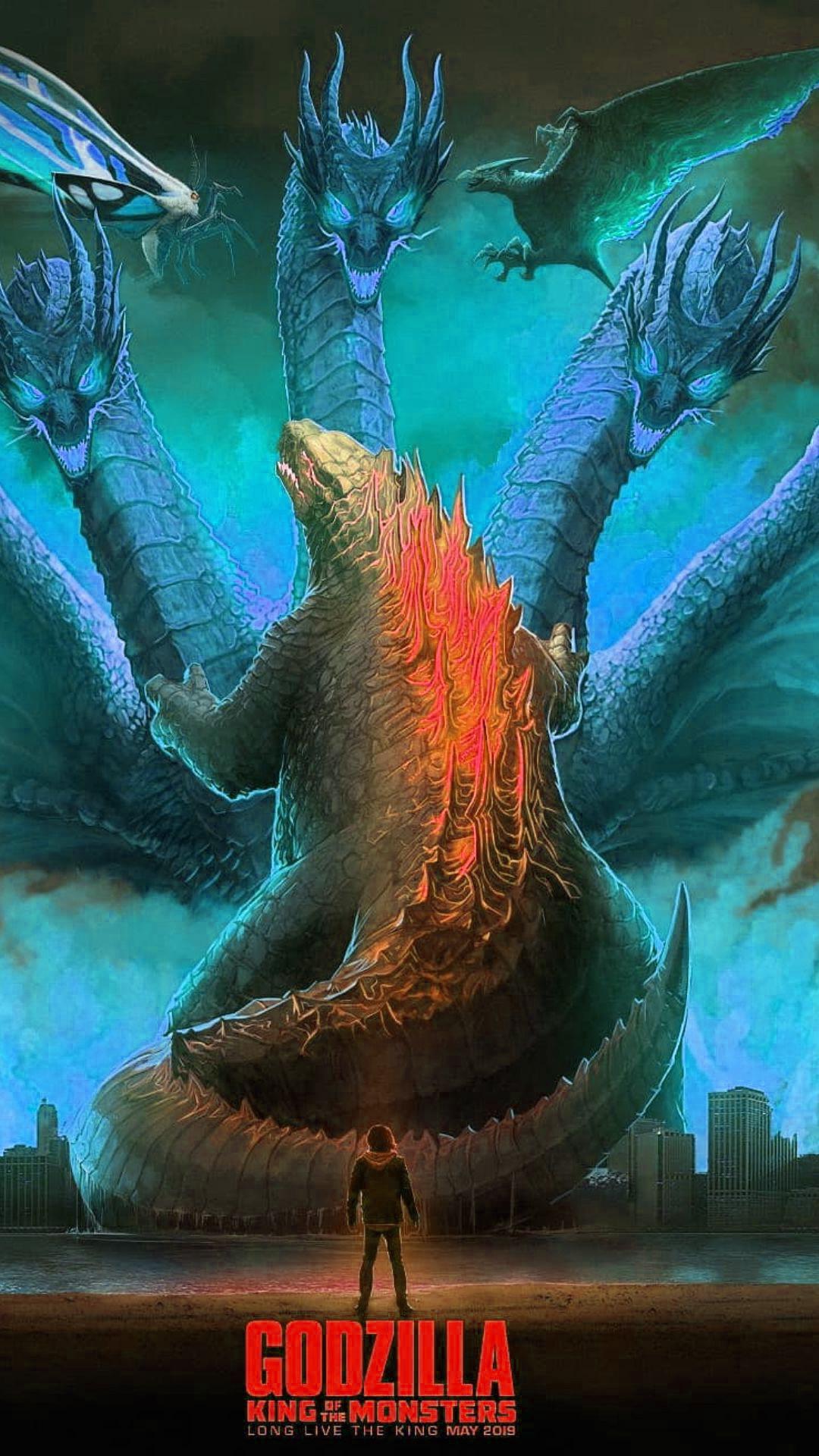 1080x1920 Godzilla Wallpaper