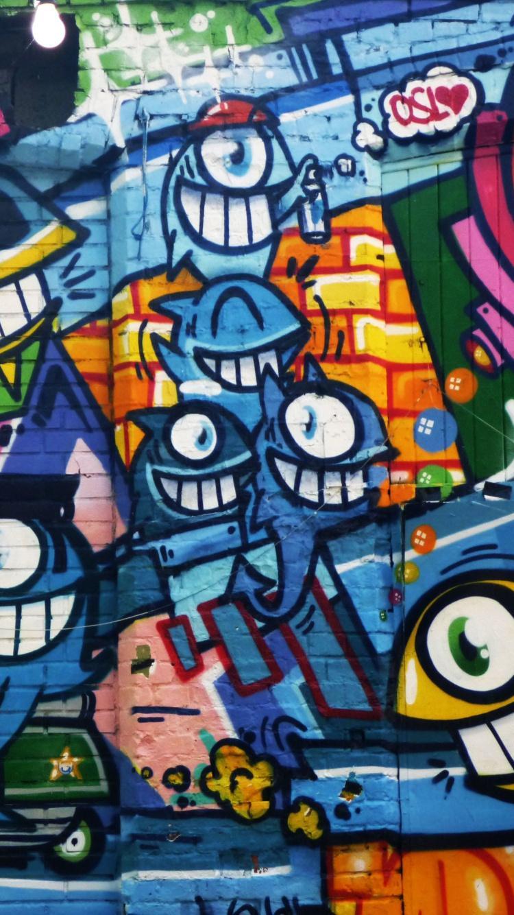 750x1334 iPhone Graffiti Wallpaper