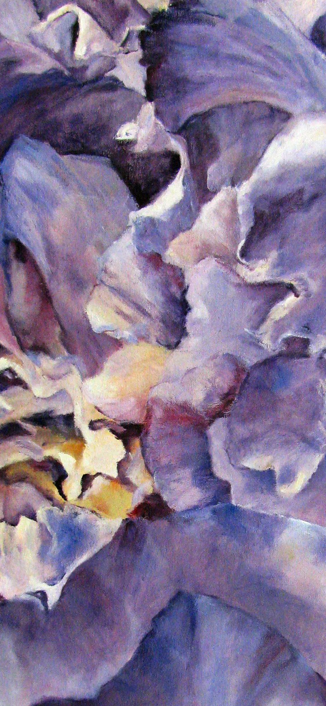 1125x2436 bouquet art paint illust classic flower