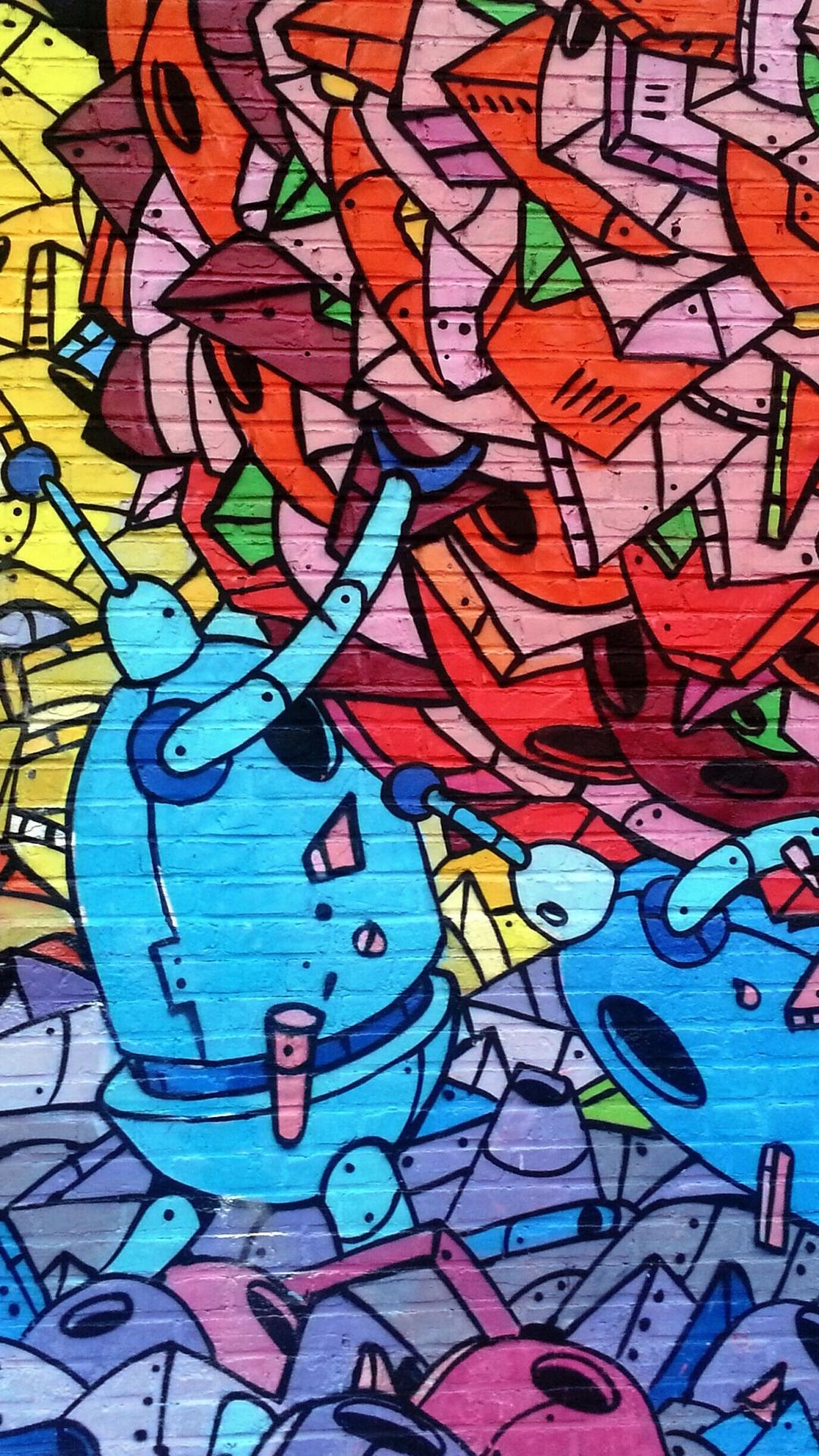 1080x1920 Graffiti Wallpaper for iPhone Pro Max, X, 6