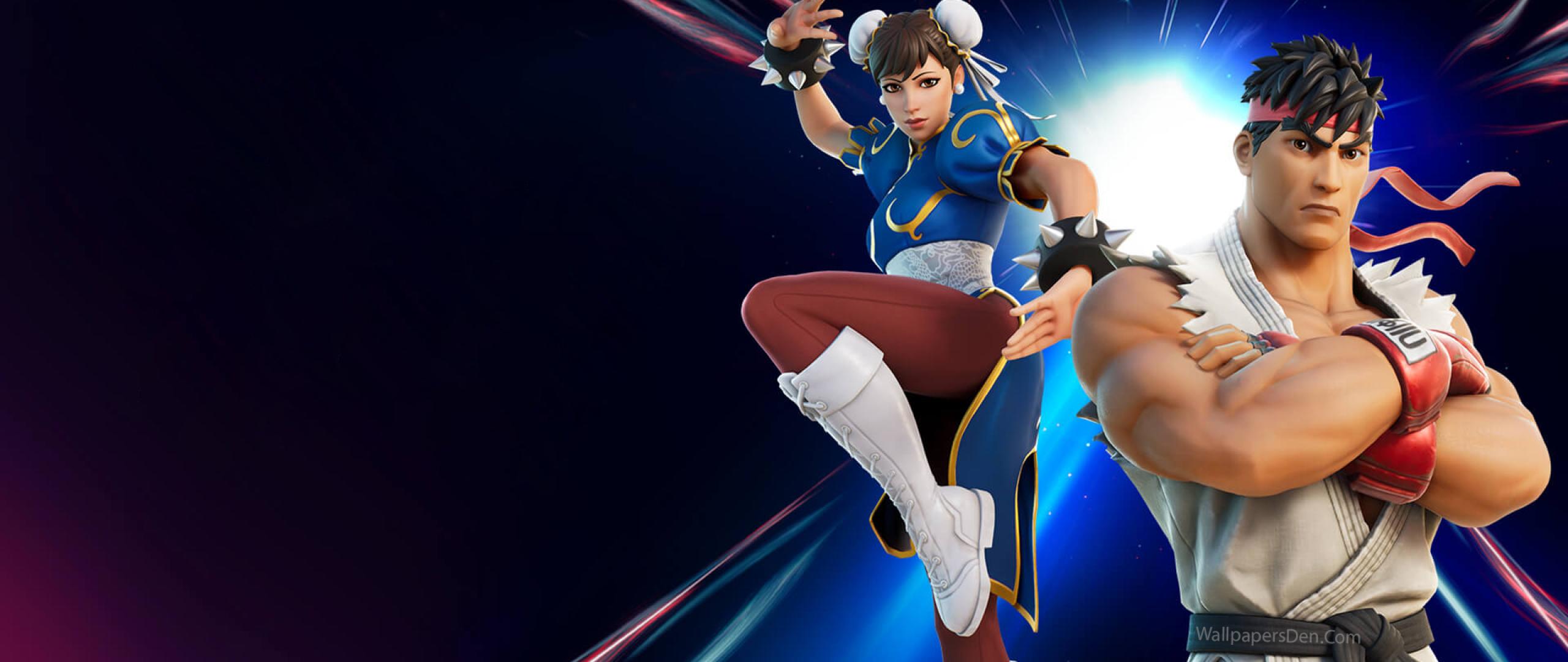 2560x1080 Street Fighter Fortnite 2560x1080 Resolution Wallpaper, HD Games 4K Wallpaper, Image, Photo and Background