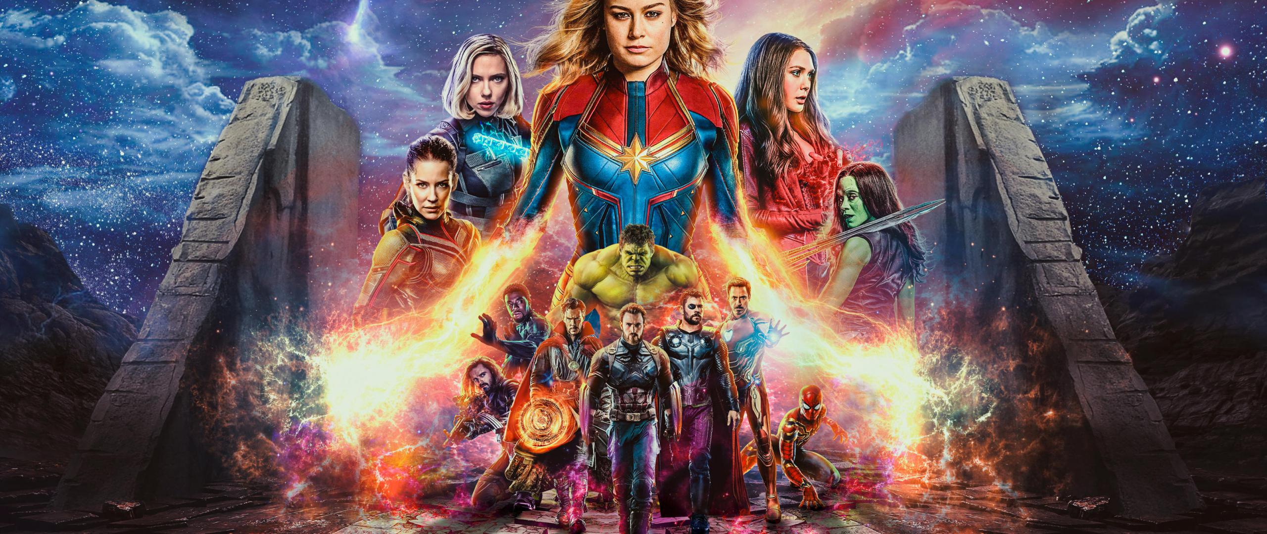 2560x1080 Download fan art, poster, avengers: endgame, 2019 2560x1080 wallpaper, dual wide 2560x1080 HD image, background, 16345
