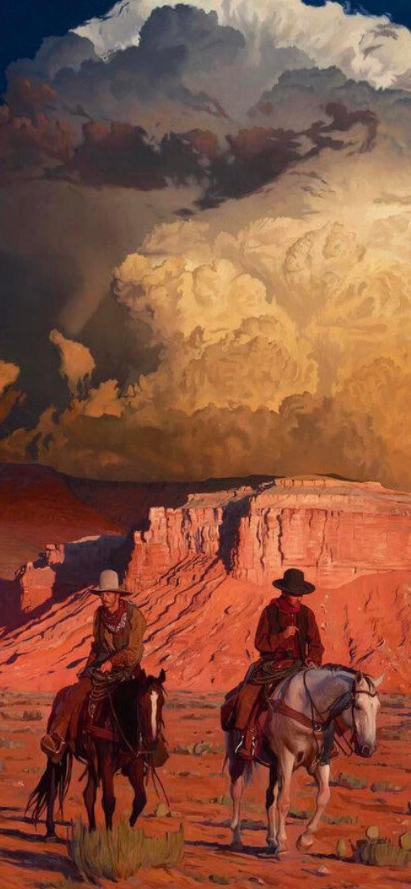828x1792 Cowboy Wallpaper