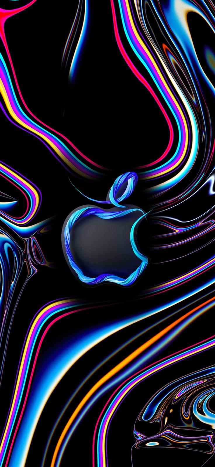 736x1595 Apple Crazy Lines Central. Apple logo wallpaper iphone, Apple wallpaper iphone, Apple iphone wallpaper hd