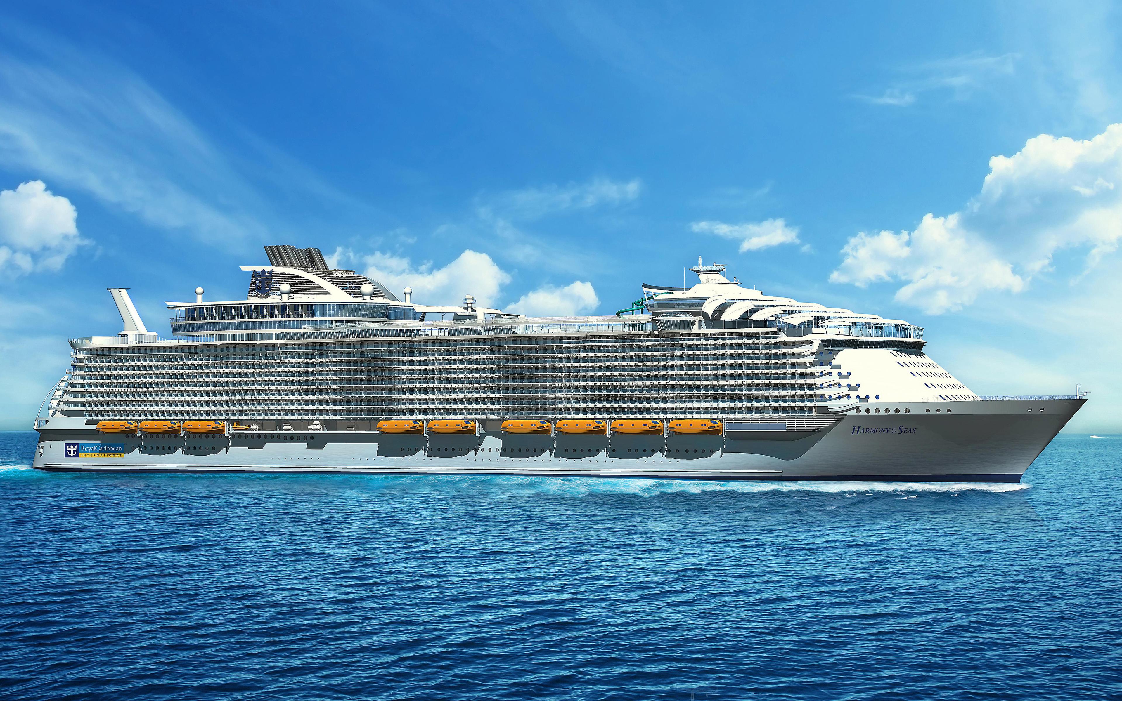 3840x2400 Download wallpaper 4k, Harmony of the Seas, cruise ship, sea, Oasis class, MS Harmony of the Seas for desktop with resolution 3840x2400. High Quality HD picture wallpaper