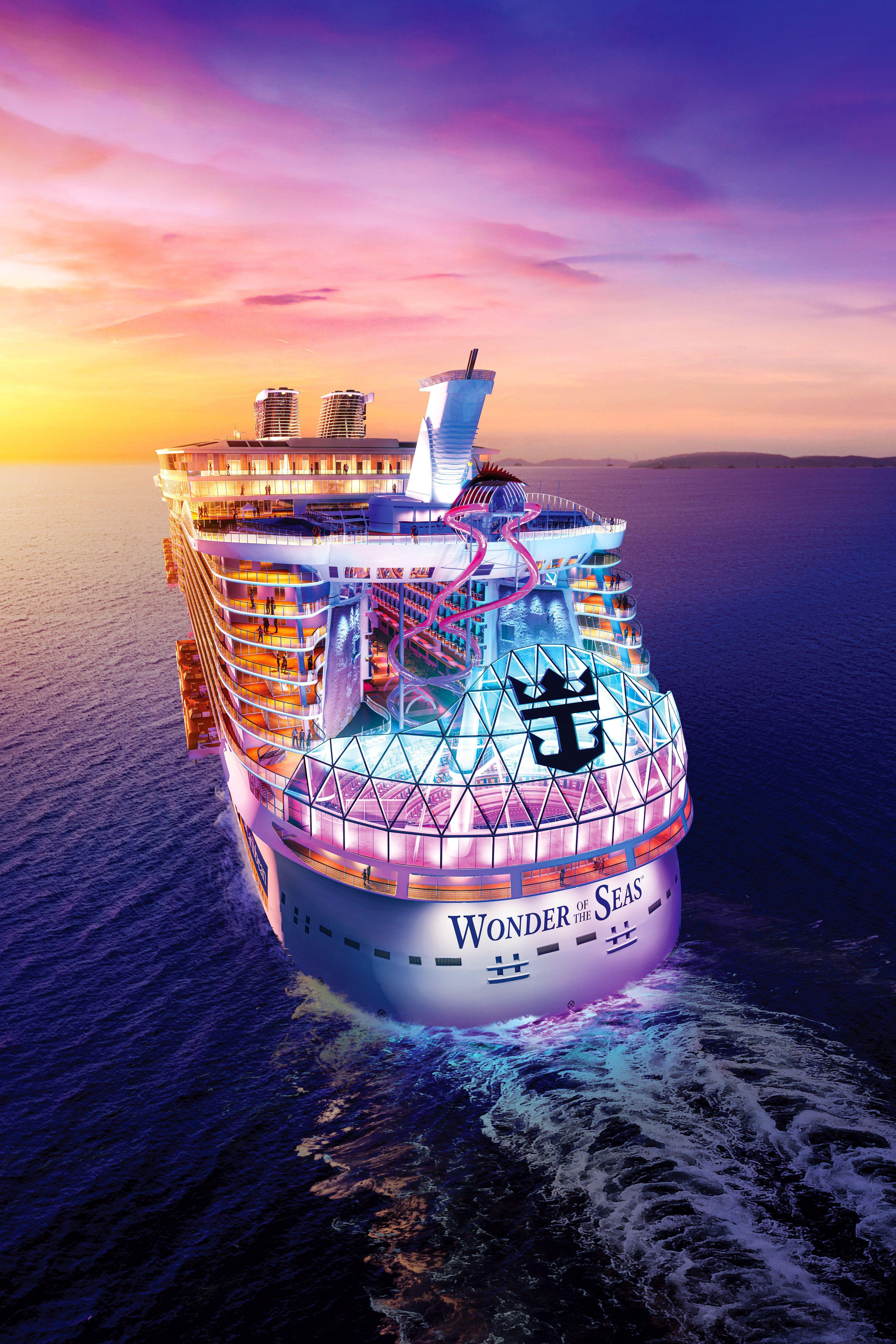 3460x5190 Wonder of the Seas. Biggest cruise ship, Cruise ship, Cruise ship picture