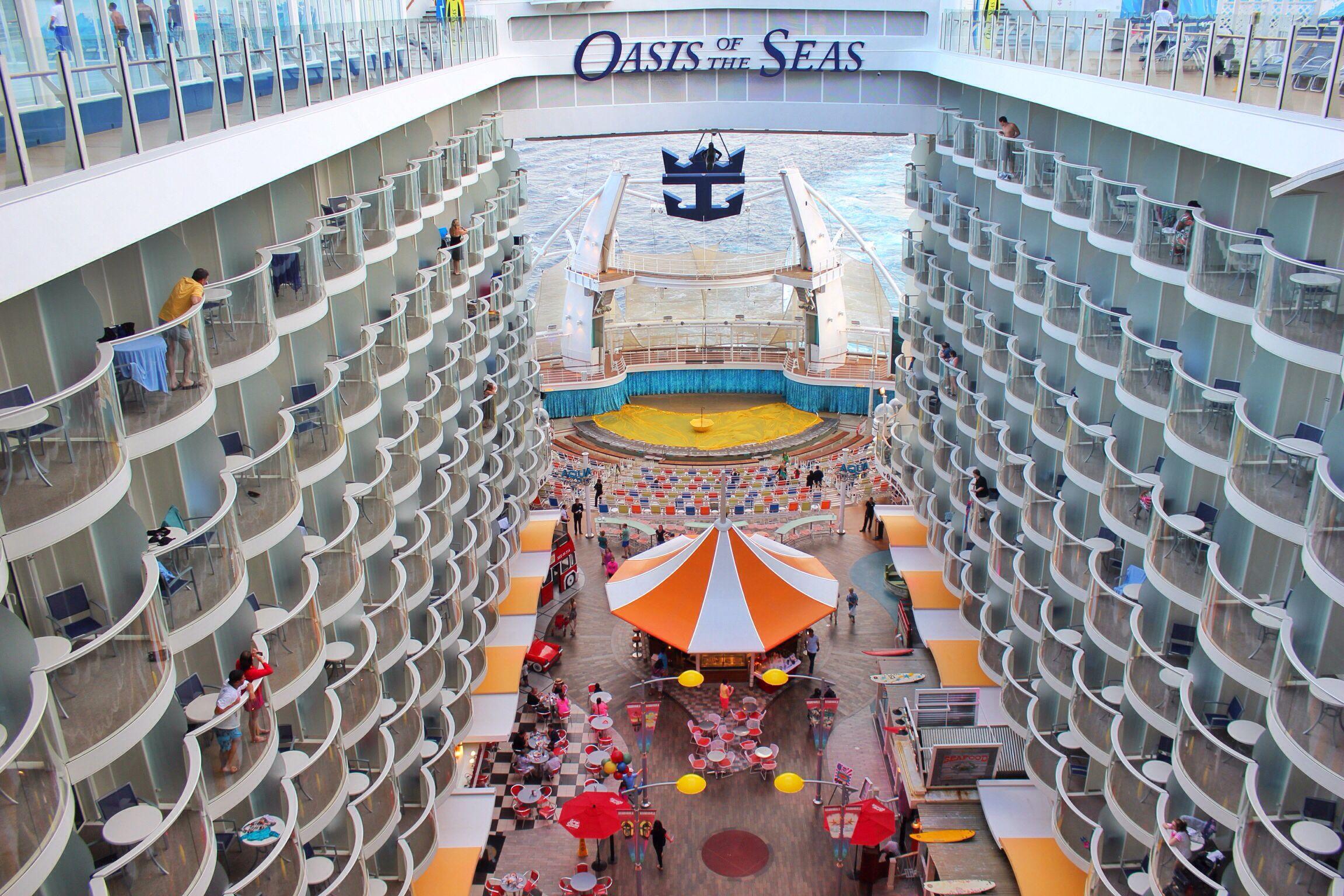 2304x1536 Boardwalk, Oasis of the Seas. Fun slide, Boardwalk, Oasis