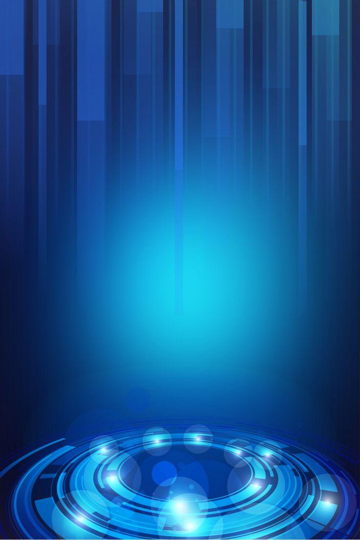 736x1104 Blue Minimalistic Technology Poster Background. Technology posters, Bright colors art, Light background image