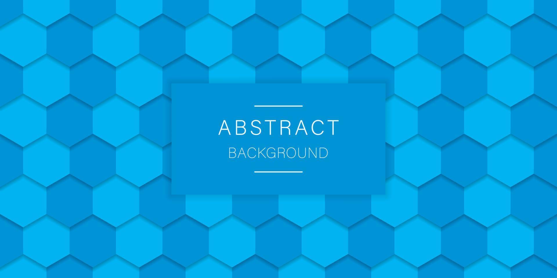 1920x960 Light Blue Hexagon Background. Hexagonal Bright Blue Futuristic Pattern. Digital Blank Blue Banner for Technology, Science, Chemistry. Abstract Modern Wallpaper Design. Vector Illustration