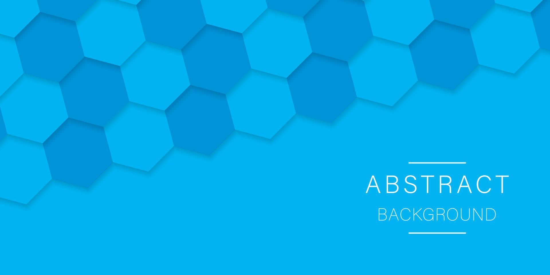 1920x960 Embossed Hexagonal Light Blue Futuristic Pattern. Digital Blank Blue Banner for Technology, Science, Chemistry. Bright Blue Abstract Hexagon Background. Modern Wallpaper Design. Vector Illustration