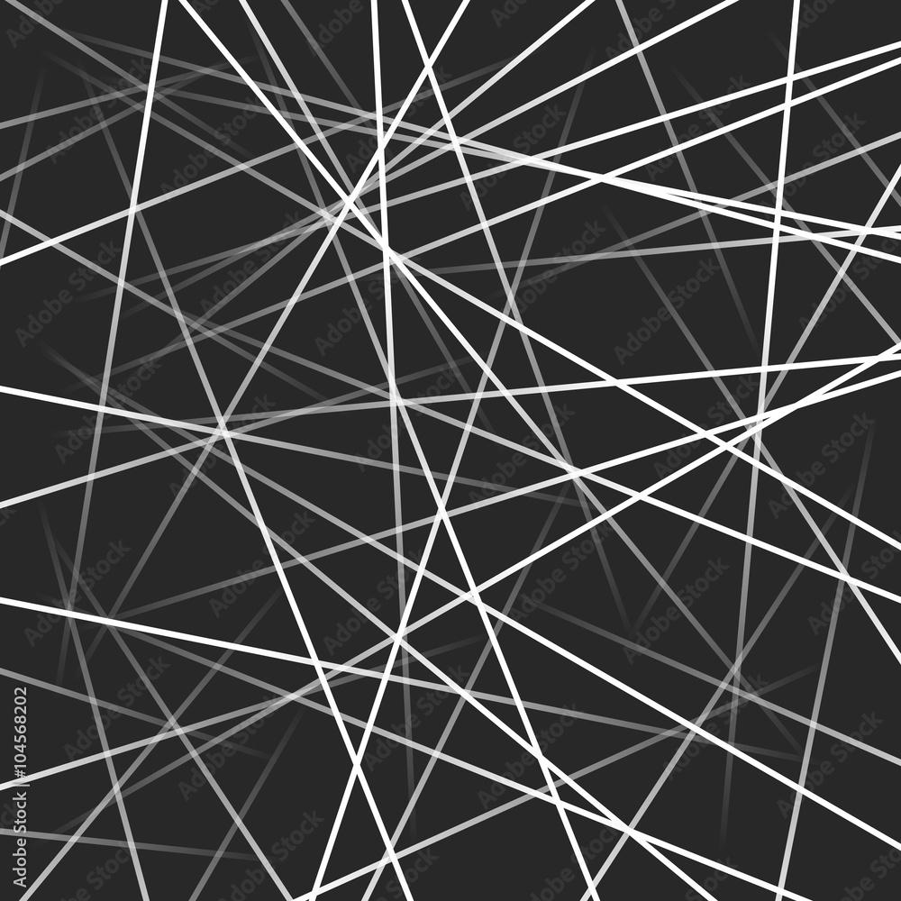 1000x1000 Dark grey background with light abstract graphic lines.Vector technology pattern with template text. Modern wallpaper design. Network gradient stripes. Presentation concept in techno style. Stock Vector