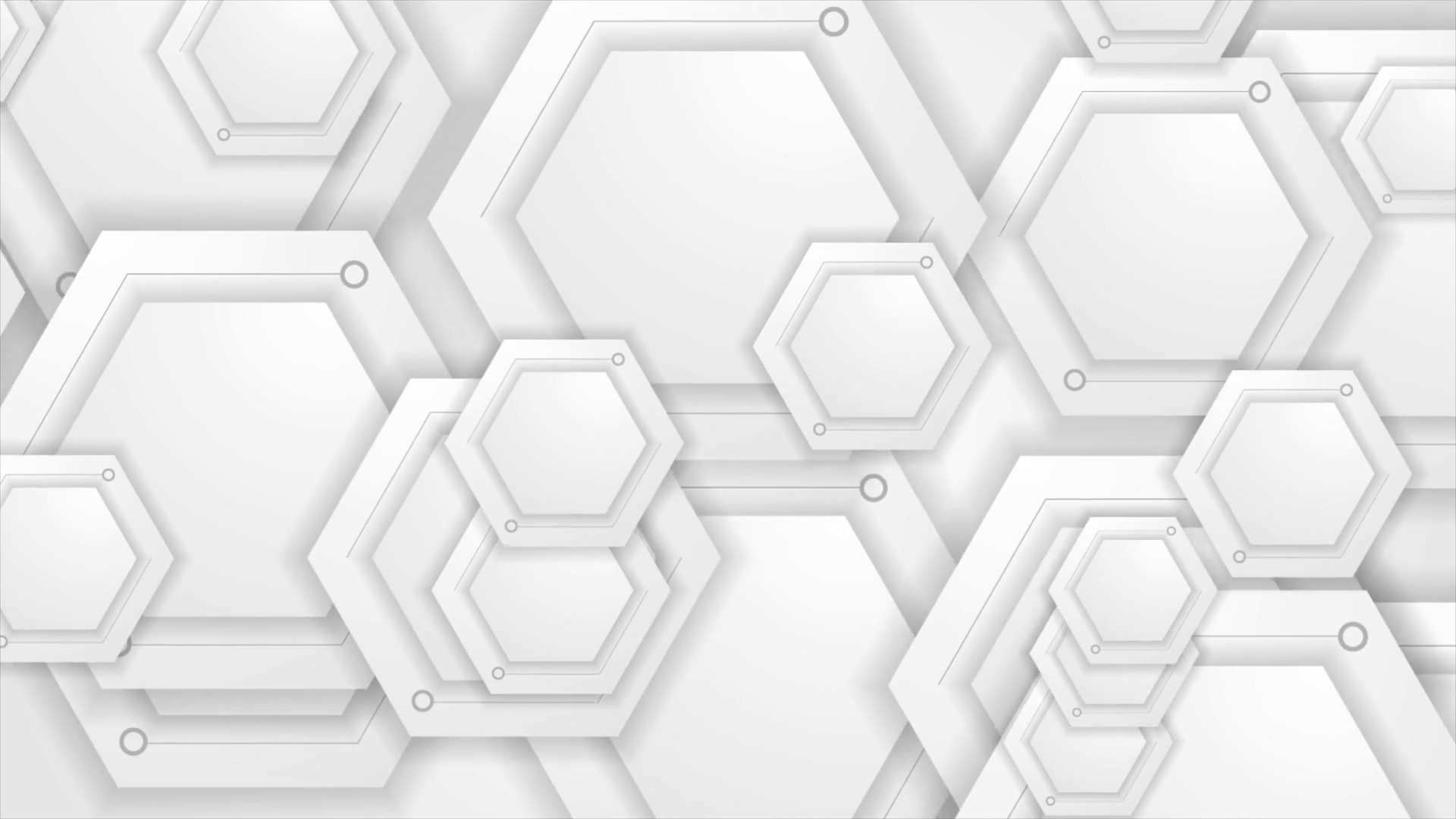 1920x1080 White And Grey Tech Motion Design With Hexagons. Video Animation Ultra HD 4K 3840x2160 Motion Background 00:30 SBV 312735846