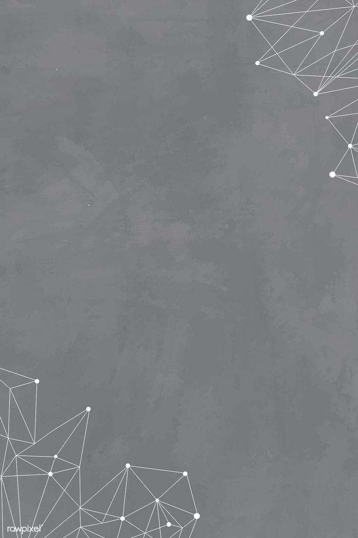 736x1104 Polygon pattern on gray painted background social template illustration. premium image by rawpi. Polygon pattern, Grey wallpaper iphone, Phone wallpaper patterns