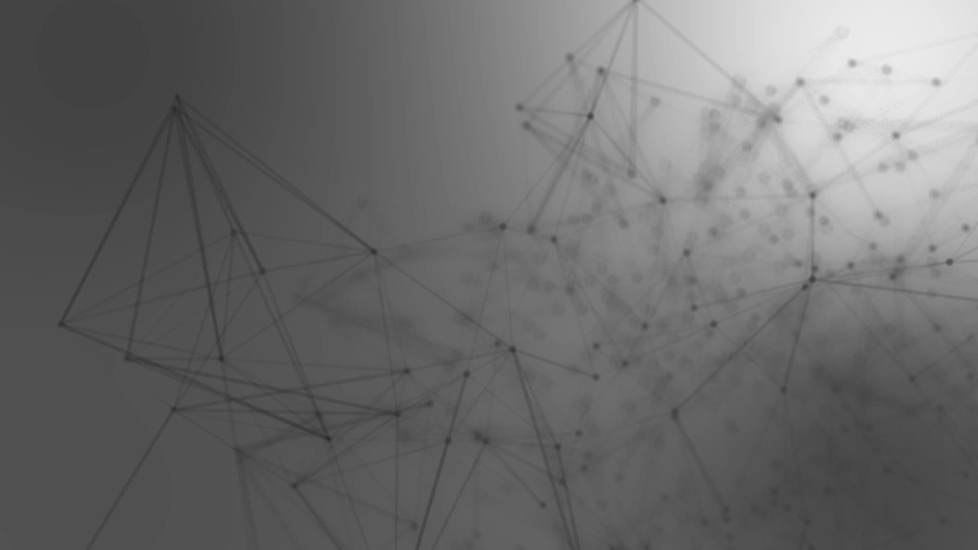1920x1080 Abstract connected dots on bright grey background. Technology concept