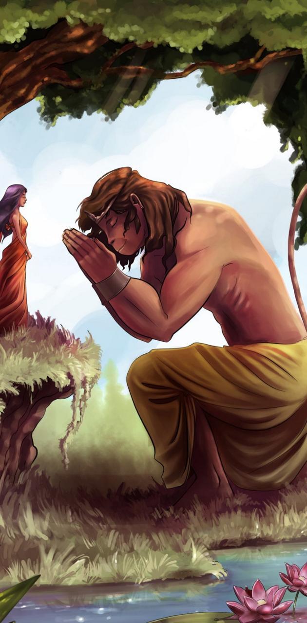 630x1280 Hanuman wallpaper