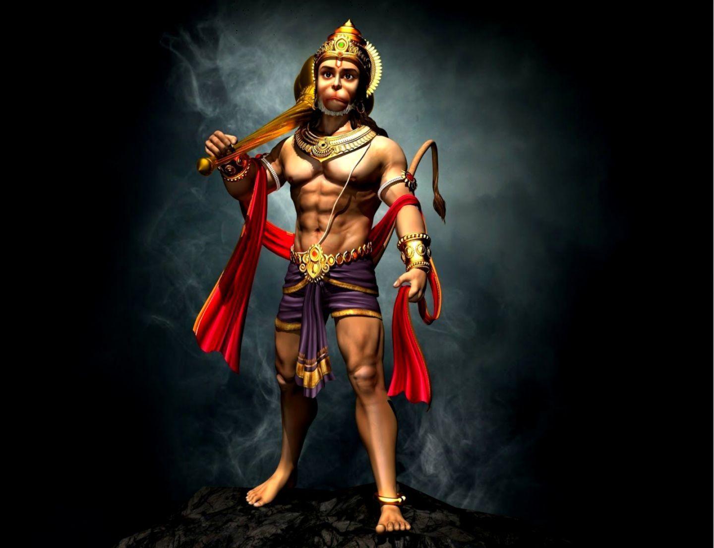 1440x1104 Amoled Hanuman Wallpaper