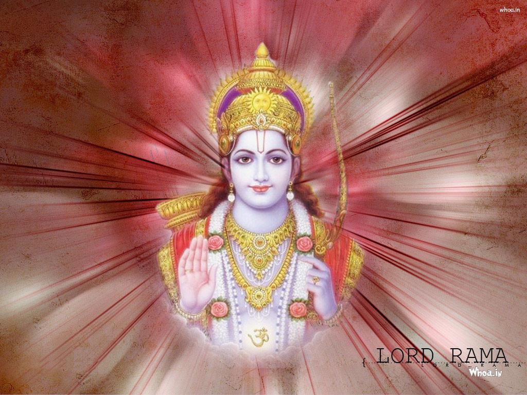 1024x768 Lord Shree Ram Face HD Desktop Wallpaper