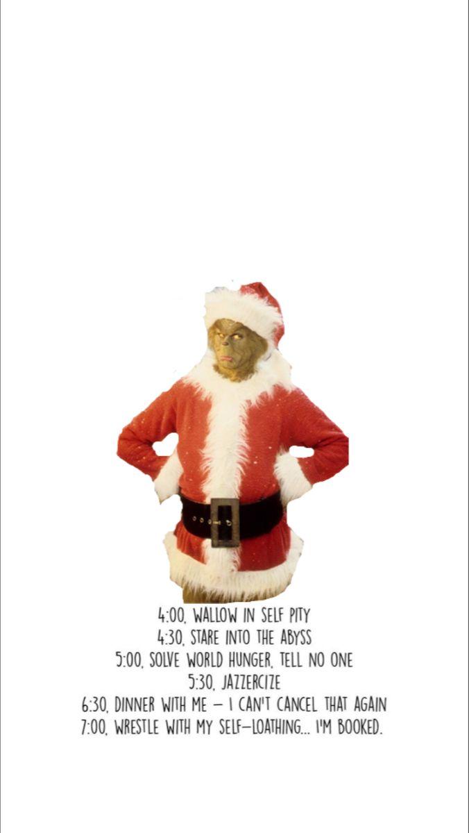 676x1200 The Grinch. Funny christmas wallpaper, Christmas quotes funny, Holiday iphone wallpaper