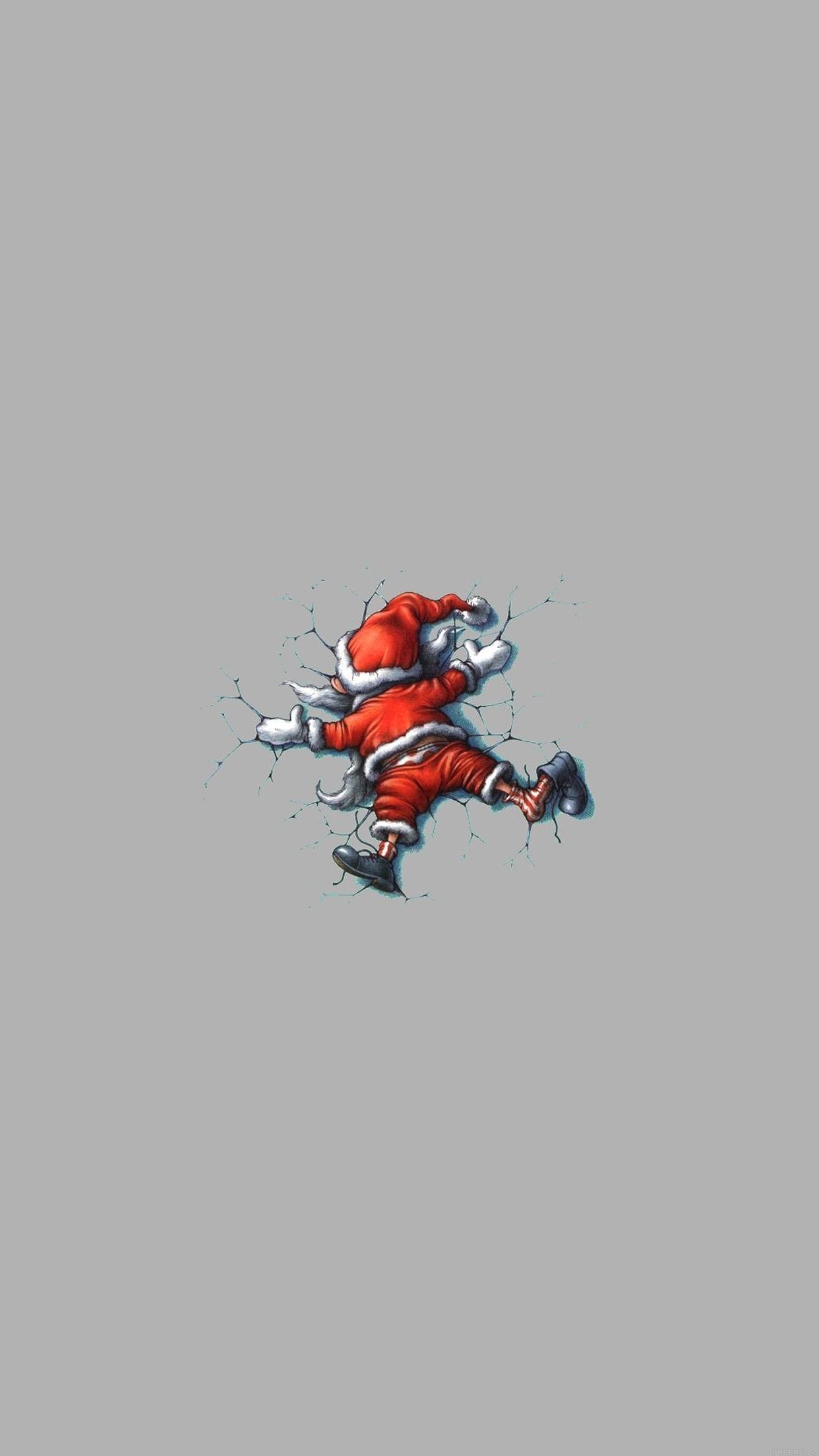 1242x2208 ↑↑TAP AND GET THE FREE APP! Holidays Santa Grey Funny Christmas Unicolor LOL HD iPhone 6 plus Wa. Wallpaper iphone christmas, Christmas wallpaper, Christmas humor