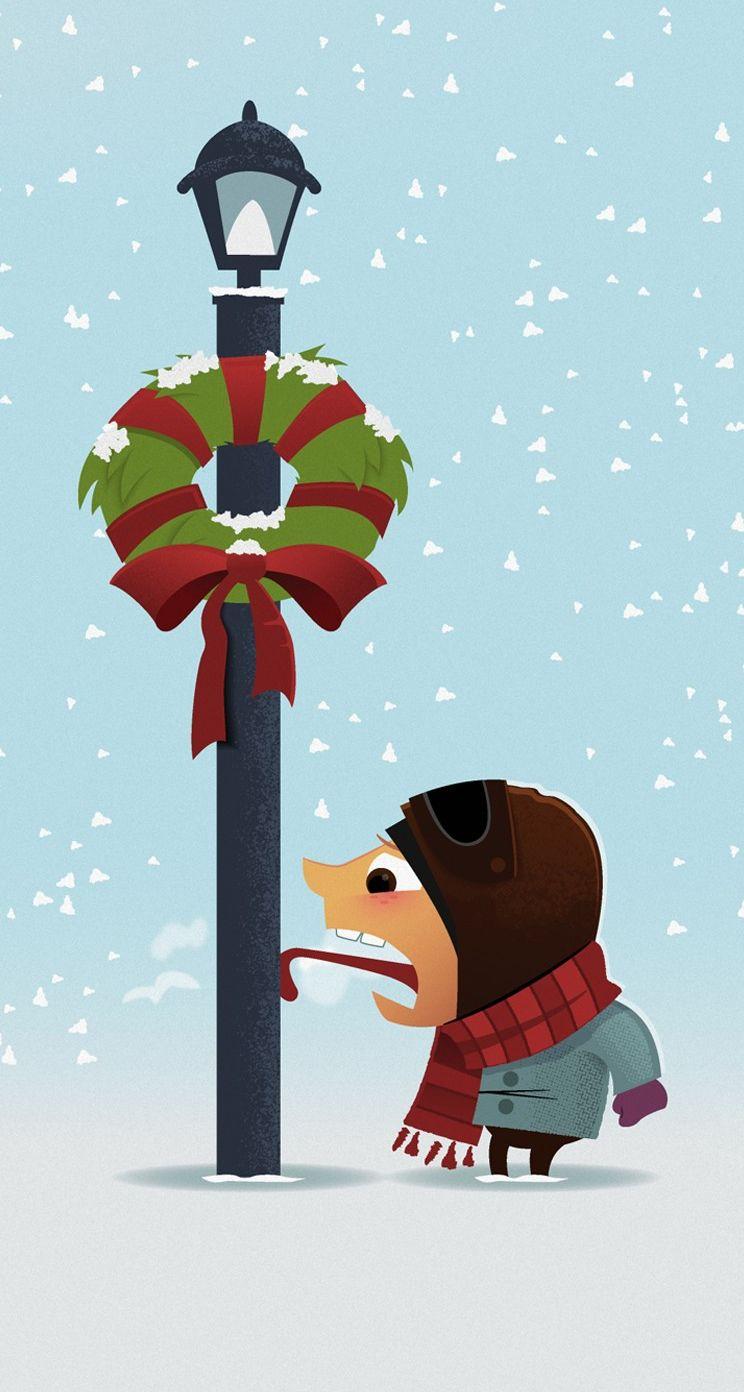 744x1392 Crazy Christmas Wallpaper