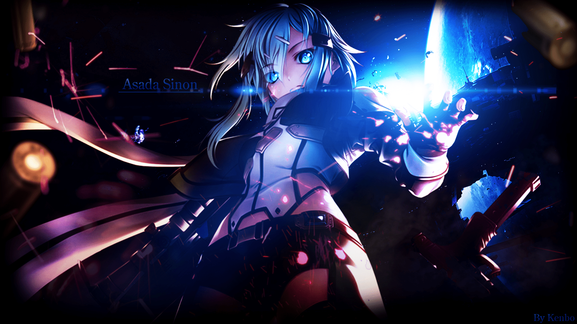 1920x1080 Wallpaper / anime, anime girls, Asada Shino, Shinon(Sword Art Online), SwordArtOnline, Sao fatal bullet, Gun Gale Online, Sword Art Online, manga, novel, Novels, visual novel free download