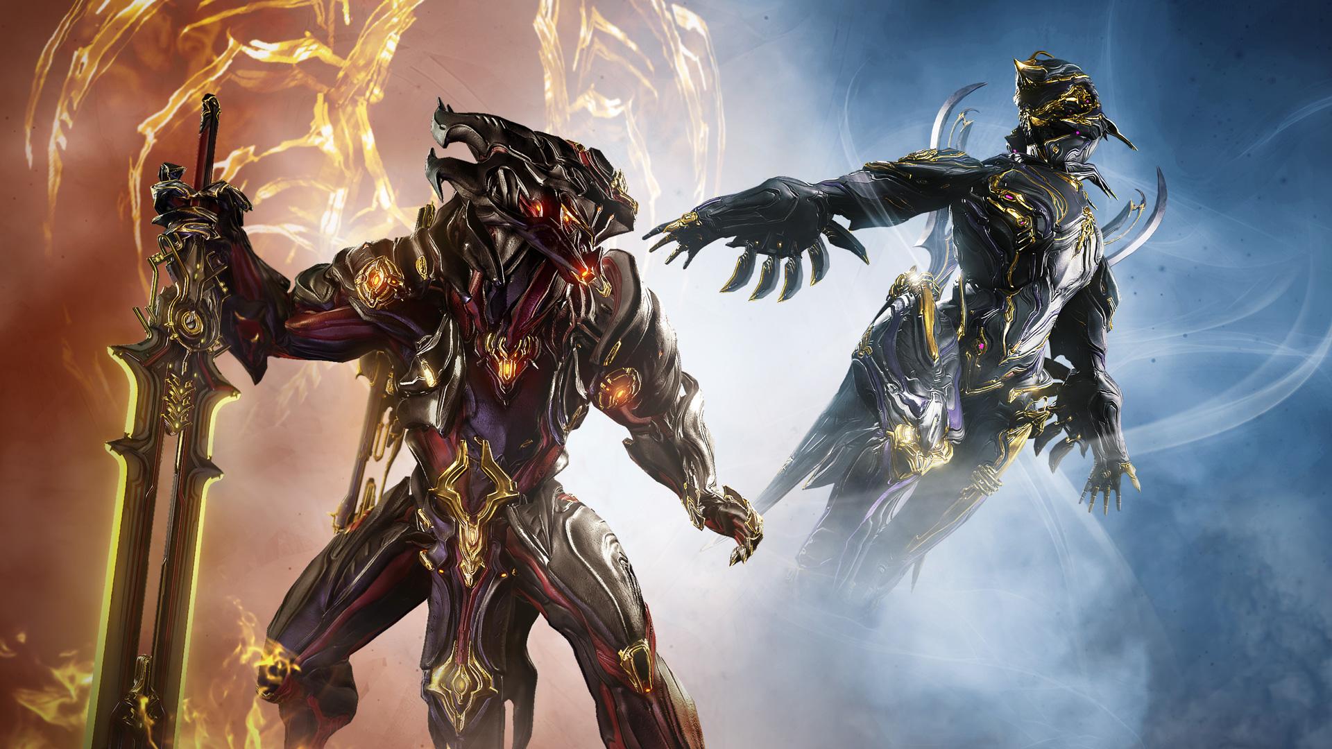 1920x1080 Warframe: Zephyr and Chroma Prime Vault