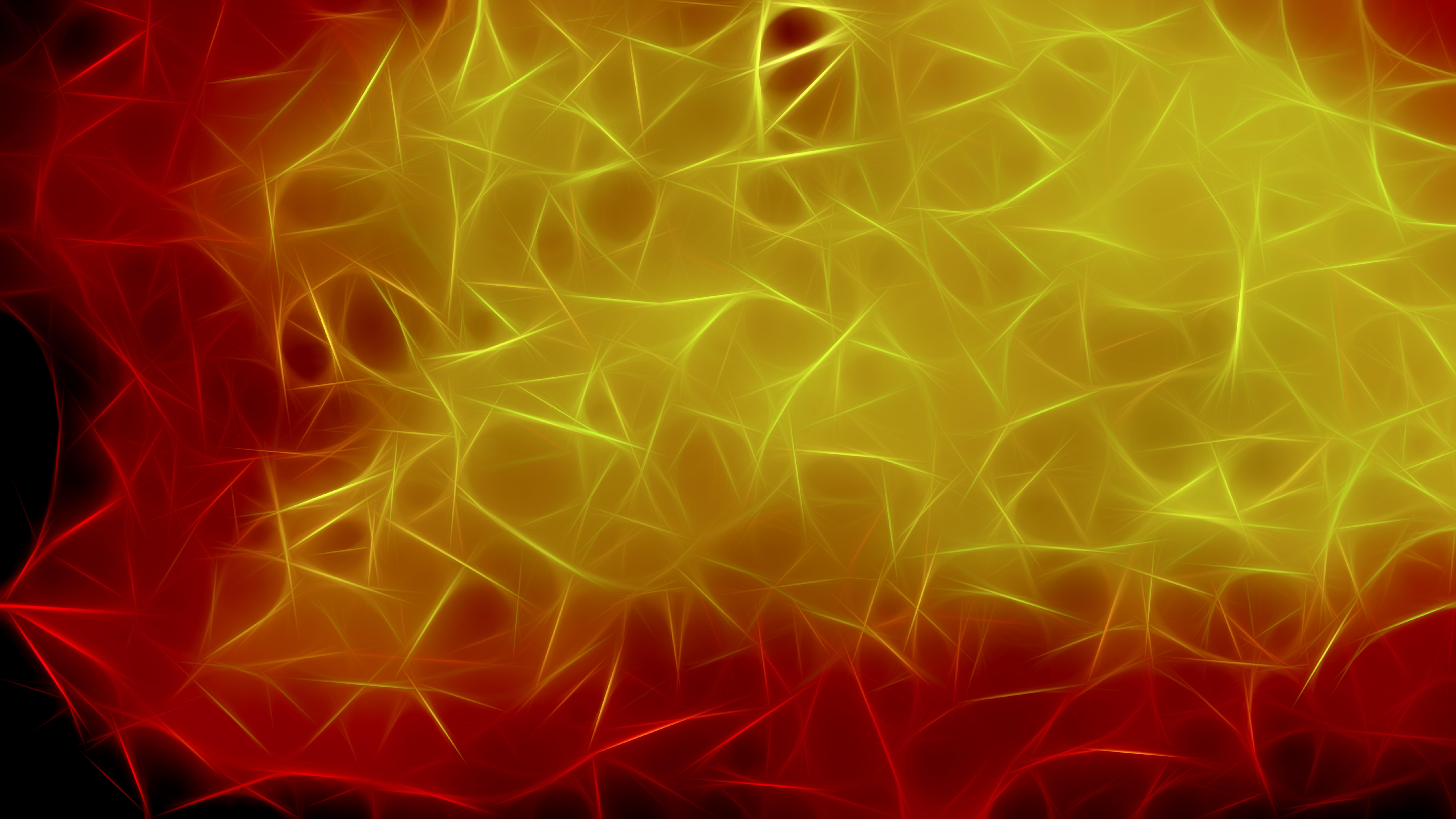 8000x4500 Free Abstract Black Red and Gold Fractal Wallpaper Image