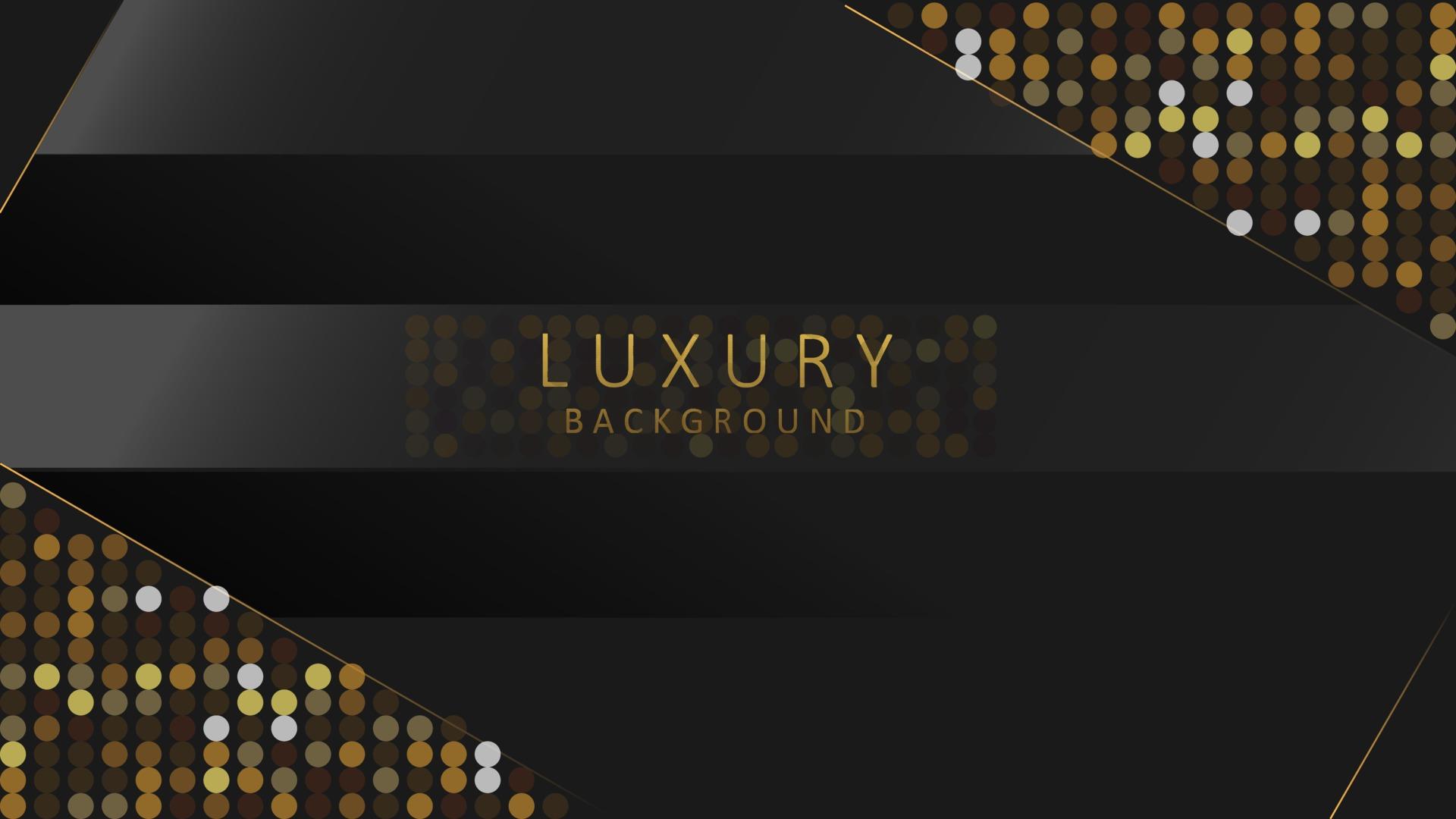 1920x1080 Abstract Black Gold Luxury Background with gold line, you can use for Wallpaper and Web Background