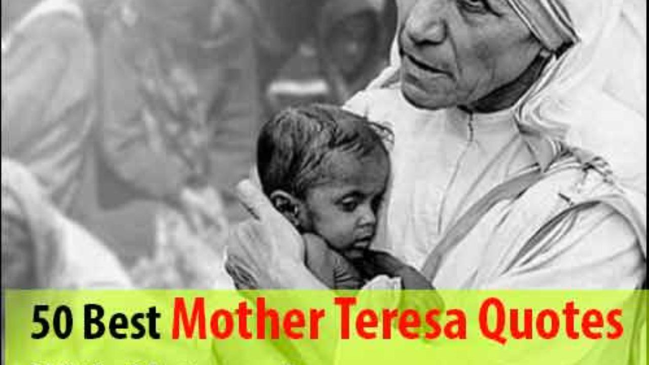 1280x720 Best Mother Teresa Quotes With Picture For Today's Humanity
