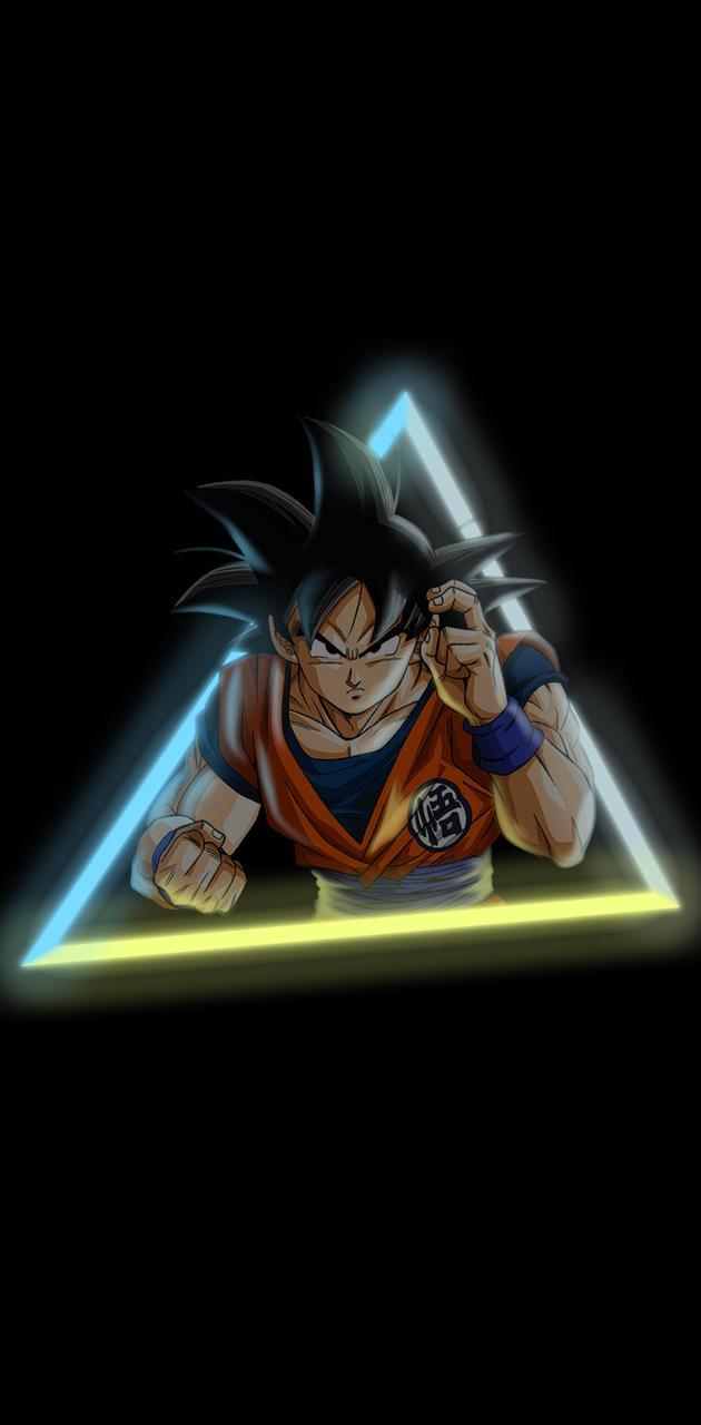 630x1280 Goku Neon wallpaper