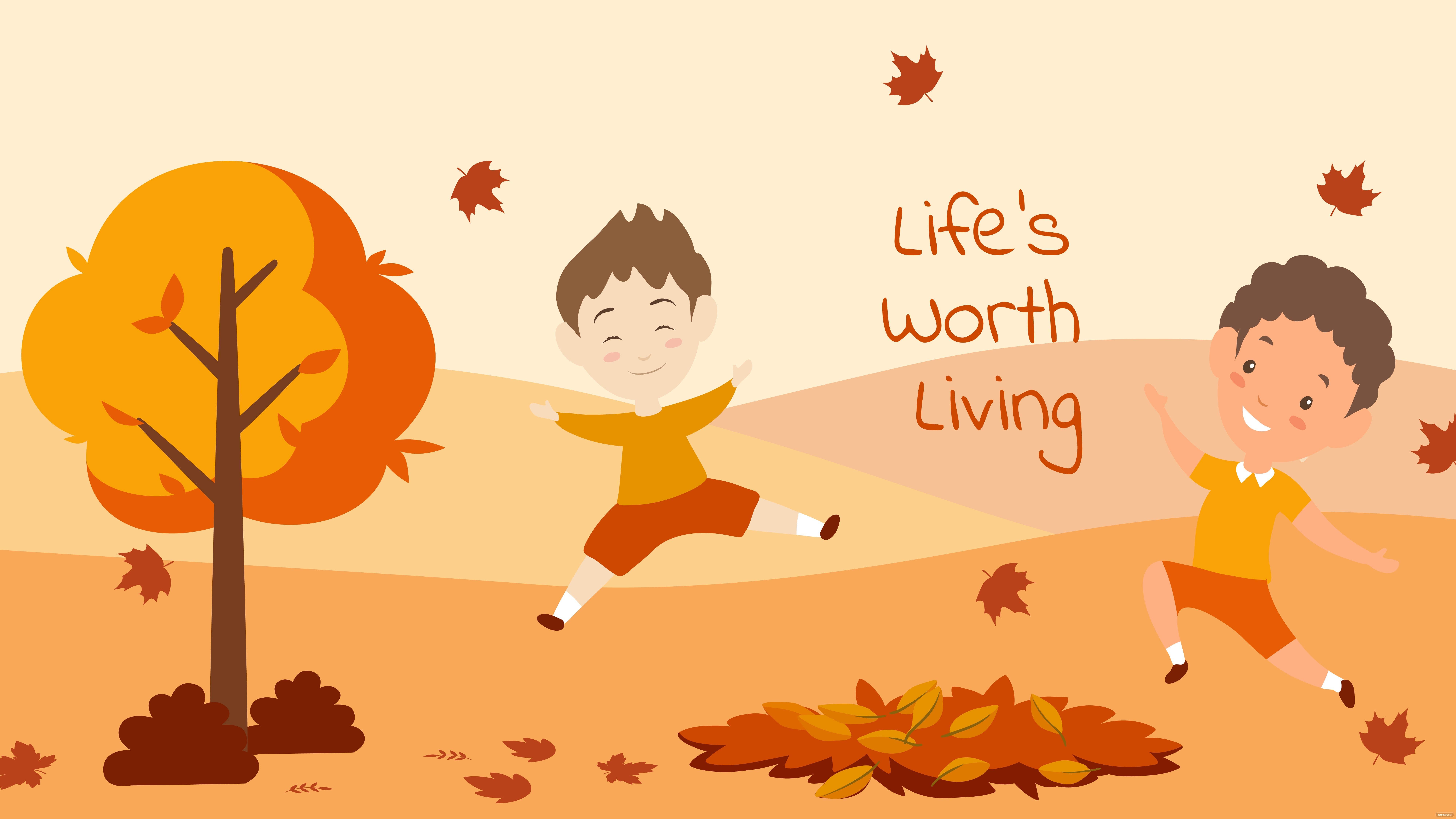 8000x4500 Happy Fall Wallpaper