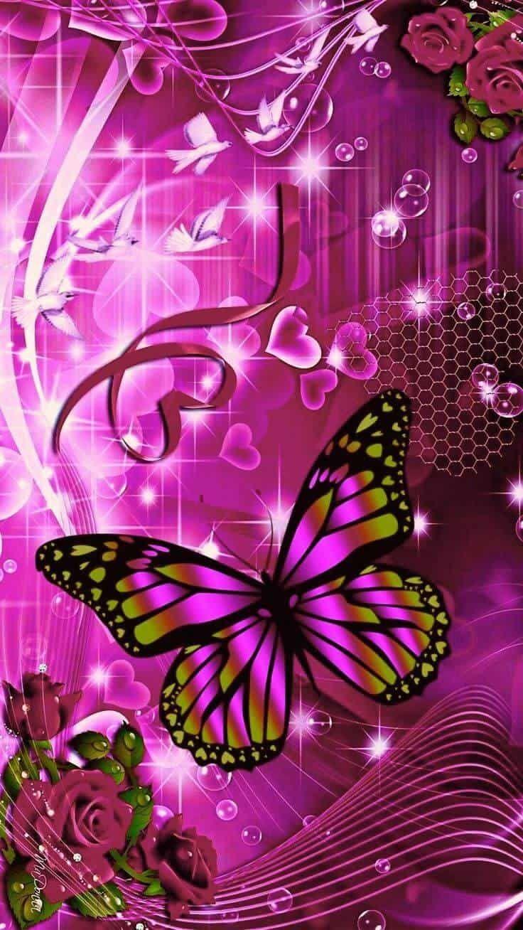 736x1308 Beautiful butterfly wallpaper for you and all those who love them. Cute butterfly w. Butterfly wallpaper, Butterfly wallpaper iphone, Flower background wallpaper
