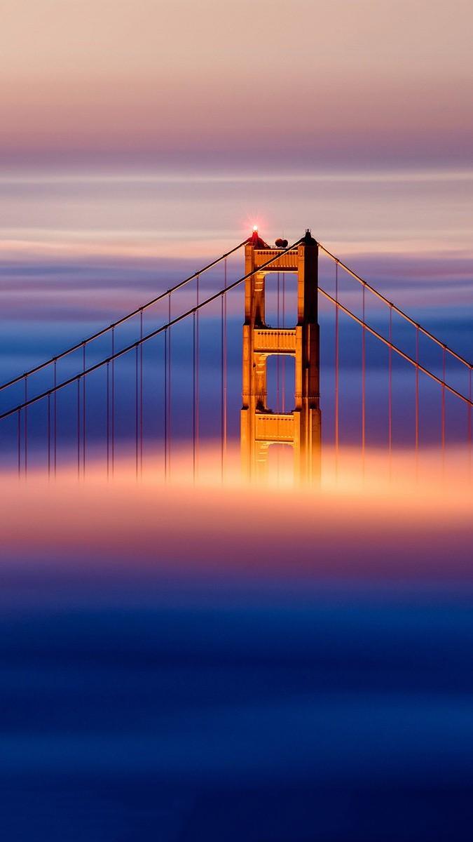 675x1200 Golden Gate Bridge Clouds IPhone Wallpaper Wallpaper : IPhone Wallpaper
