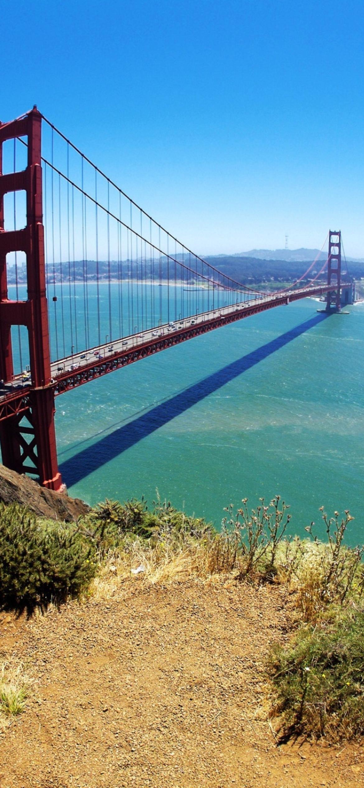 1170x2532 Golden Gate Bridge Phone Wallpaper